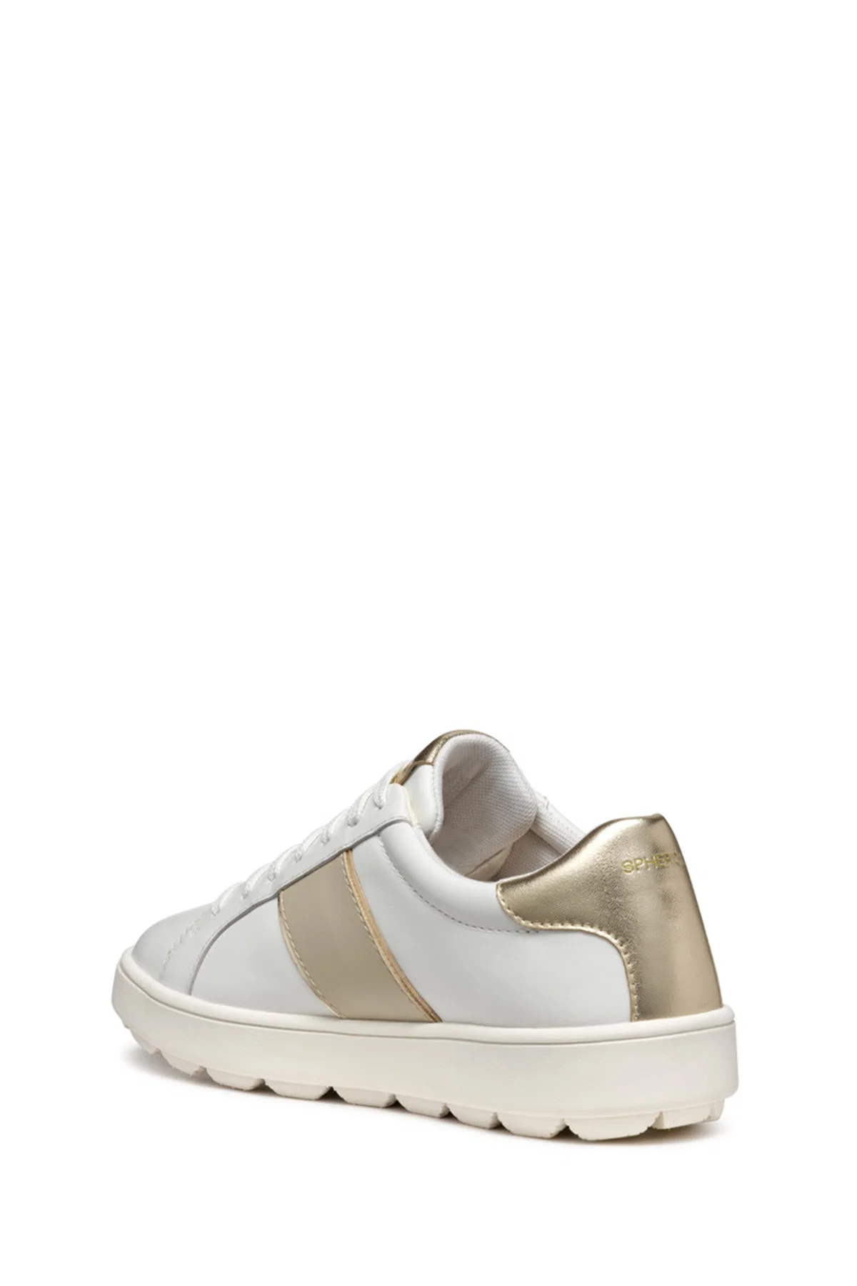 Geox Kadın Vizon D Spherica Ecub - 1 A - Nappa Bağcıklı Deri Sneaker - Image 2