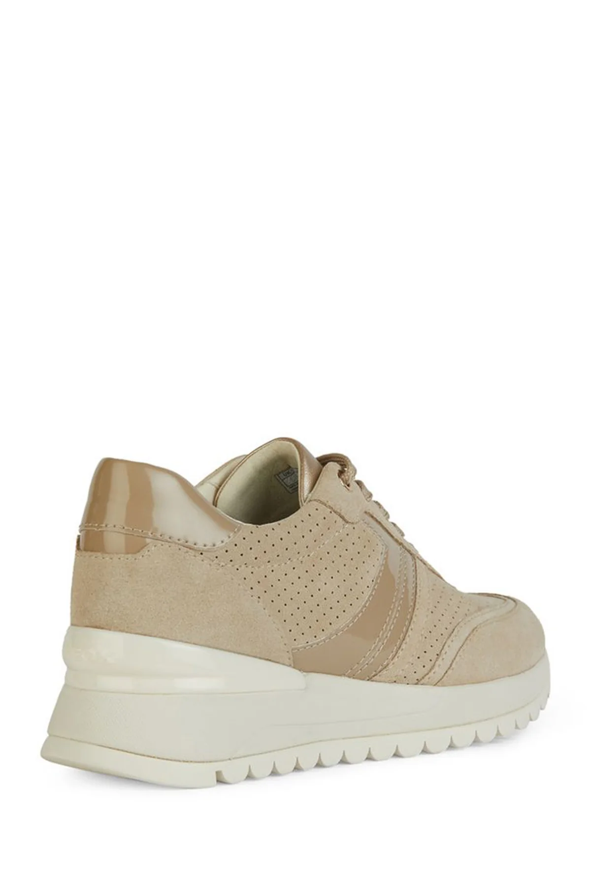 Geox Kadın Vizon Desya Bağcıklı Deri Sneaker - Image 4