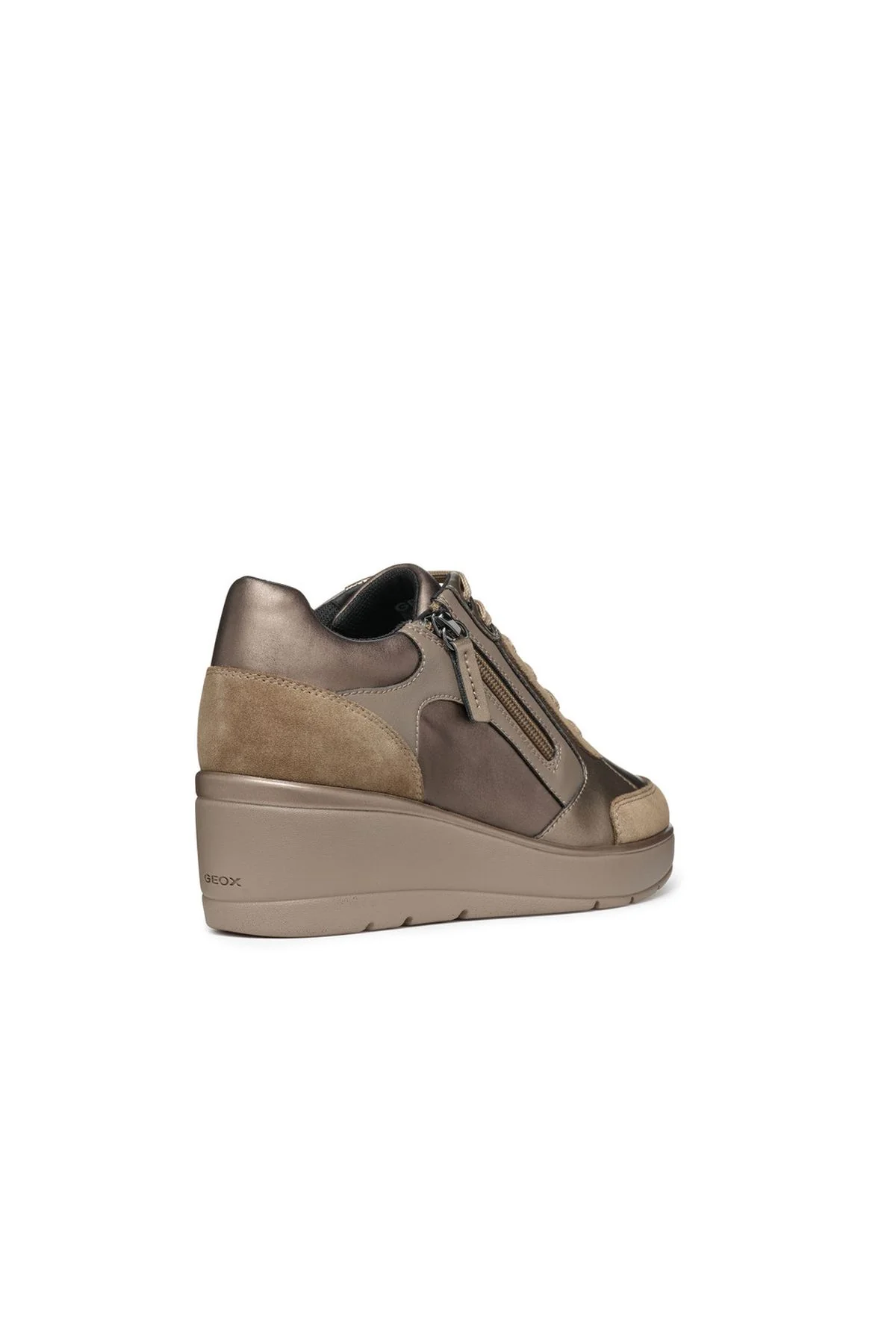 Geox Kadın Vizon Ilde Kalın Tabanlı Bağcıklı Sneaker - Image 4