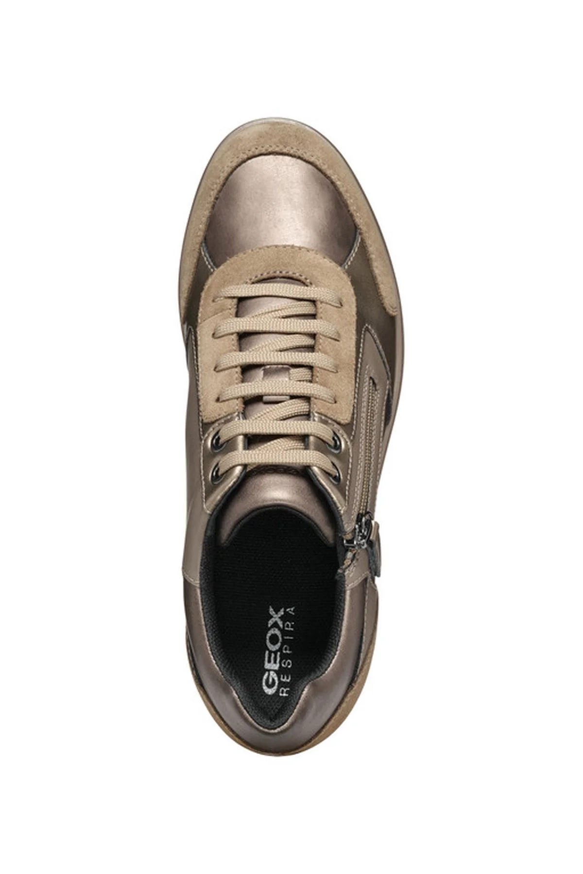 Geox Kadın Vizon Ilde Kalın Tabanlı Bağcıklı Sneaker - Image 5