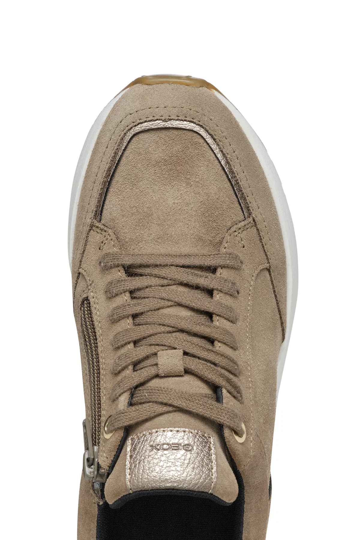 Geox Kadın Vizon New Kency Dolgu Taban Sneaker - Image 8