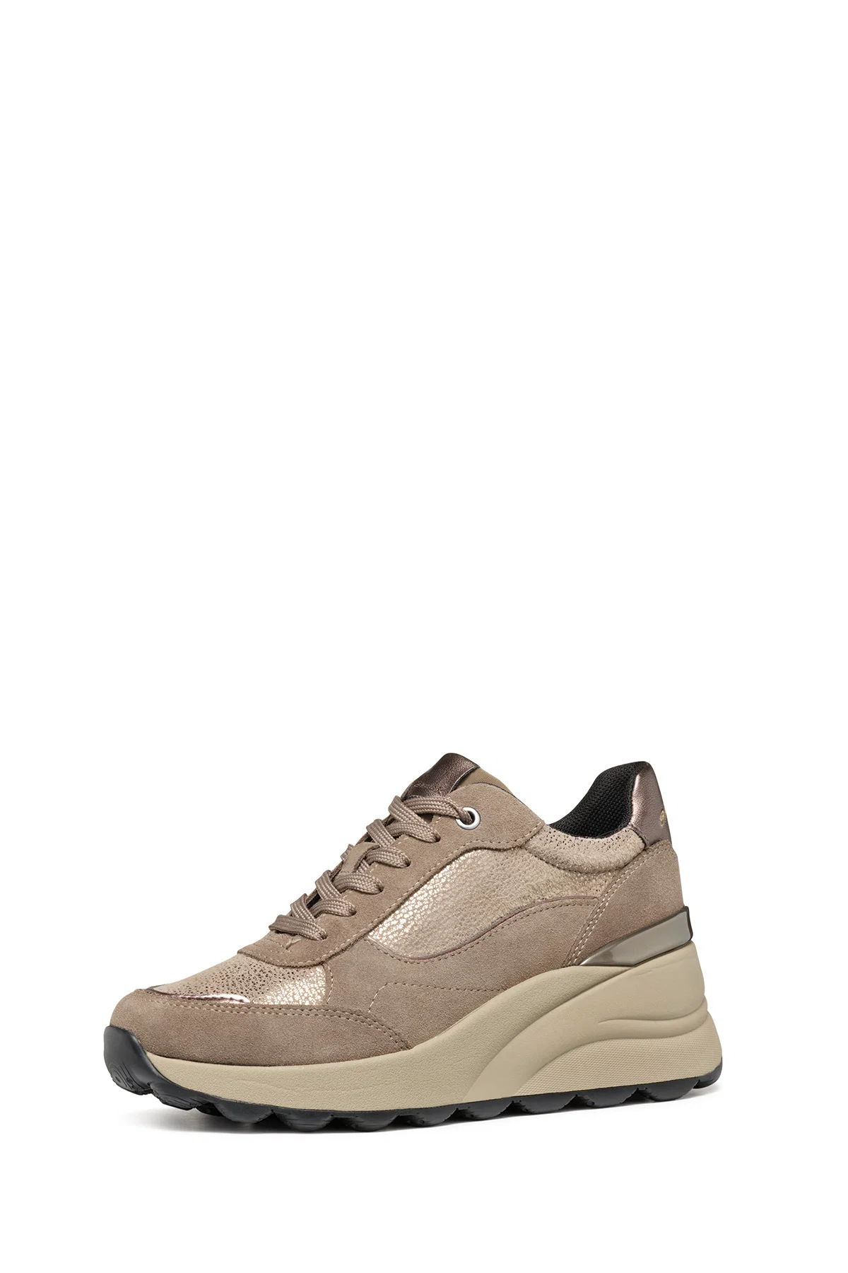 Geox Kadın Vizon Spherica Ec13 Bağcıklı Kalın Taban Sneaker - Image 2