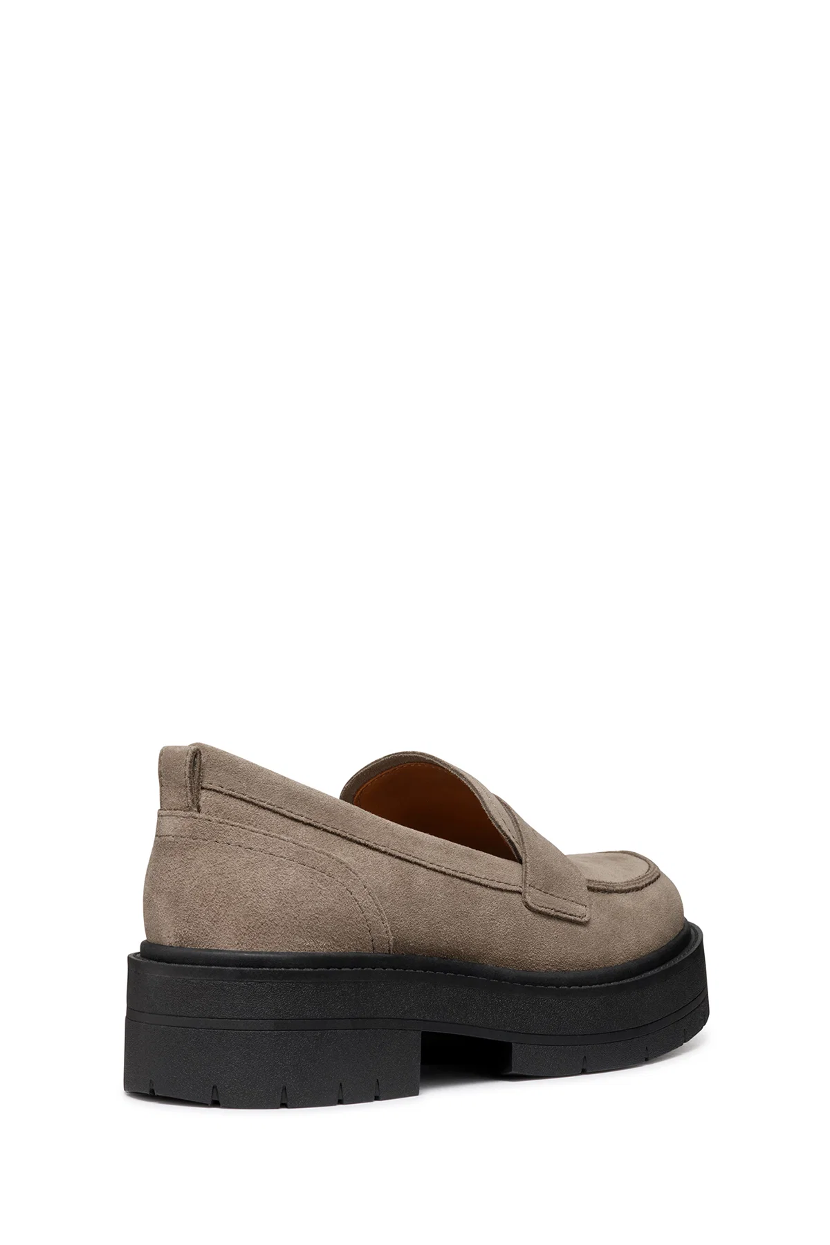 Geox Kadın Vizon Spherica Ec7 Süet Deri Maskülen Loafer - Image 2