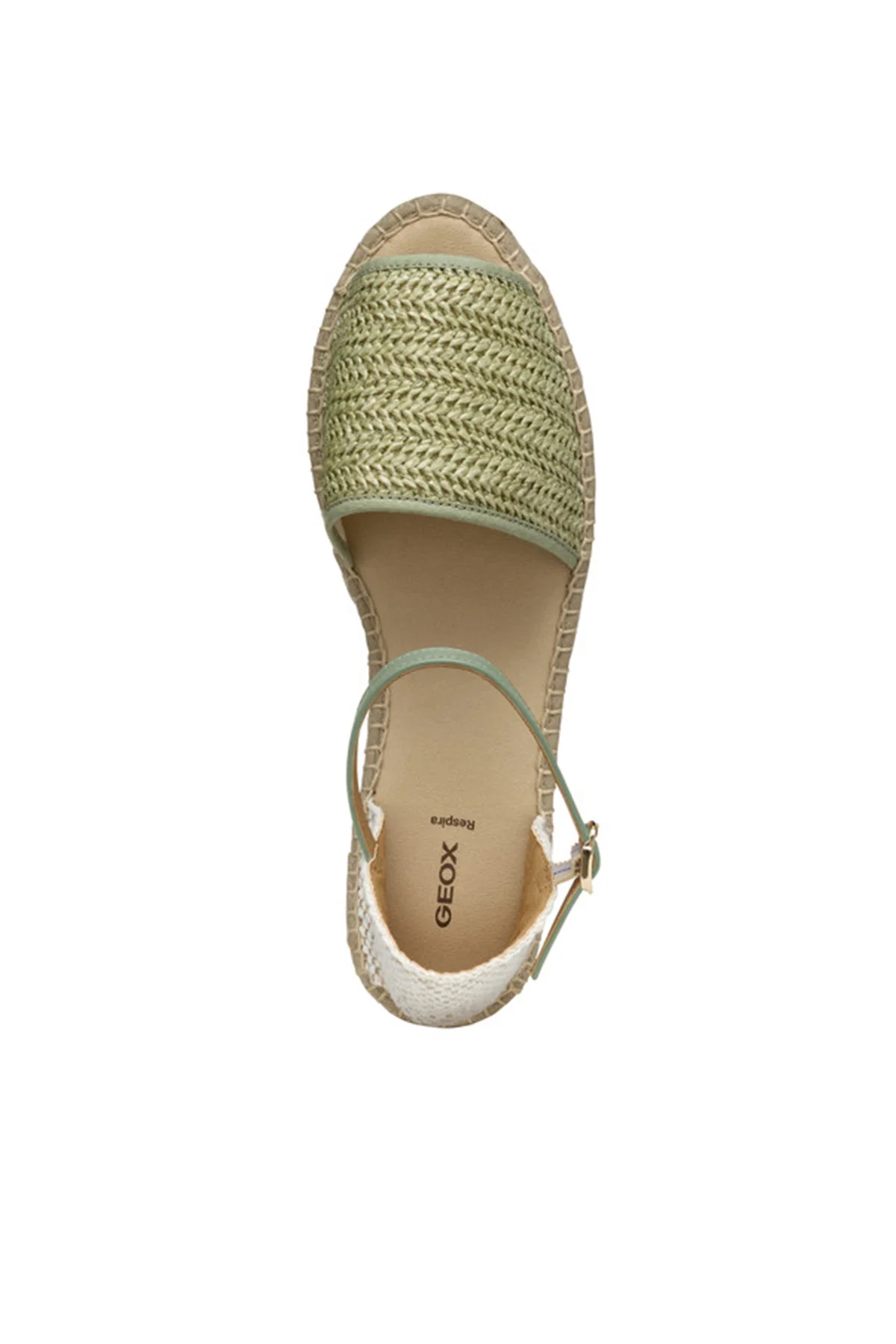 Geox Kadın Yeşil  D Lampedusa Örgülü Deri Espadril - Image 5