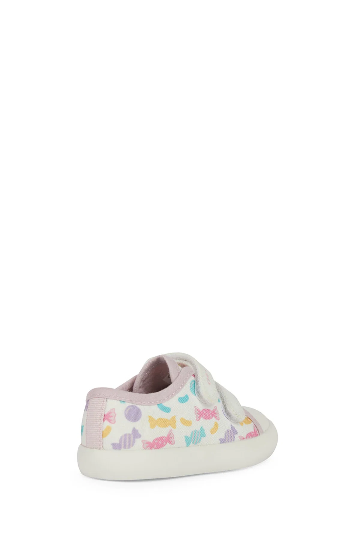 Geox Kız Bebek Beyaz Gisli Bantlı Deri Sneaker - Image 4
