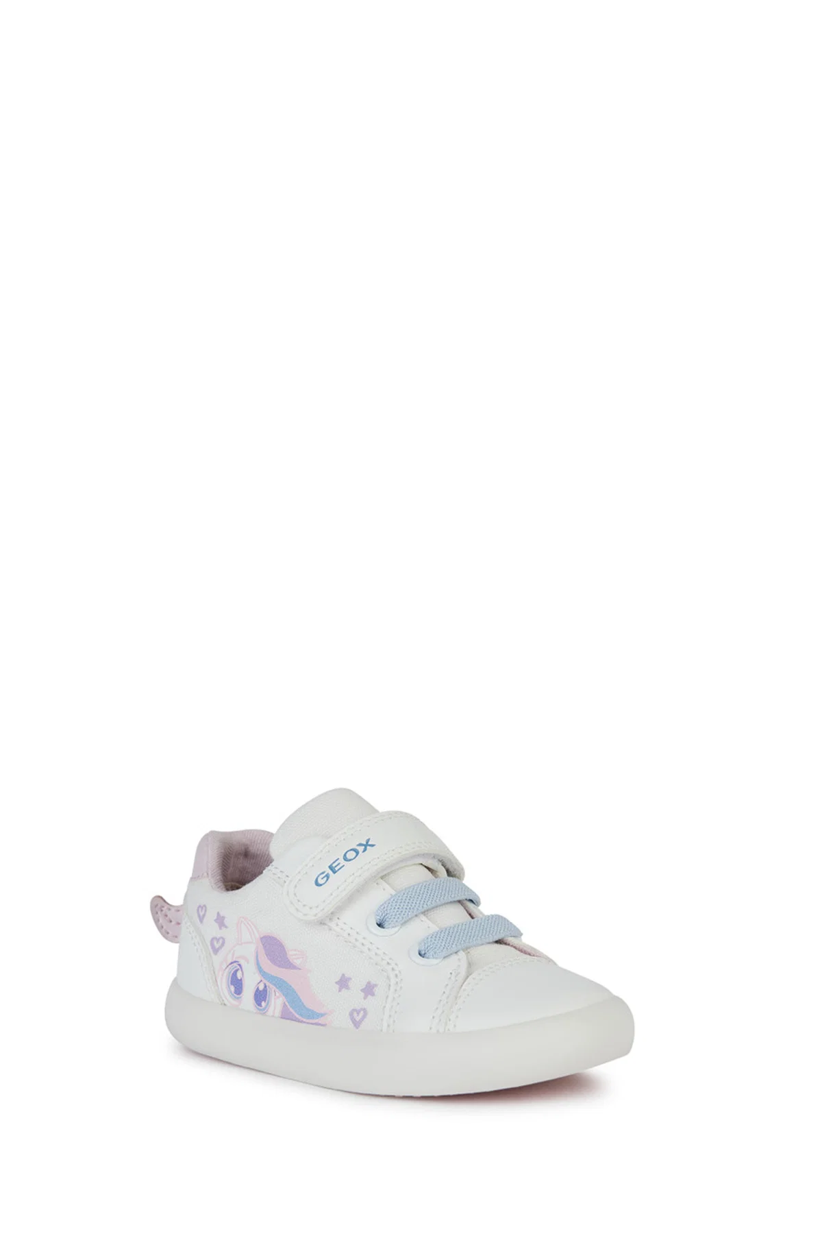 Geox Kız Bebek Beyaz Multy Bantlı Kumaş Sneaker - Image 2