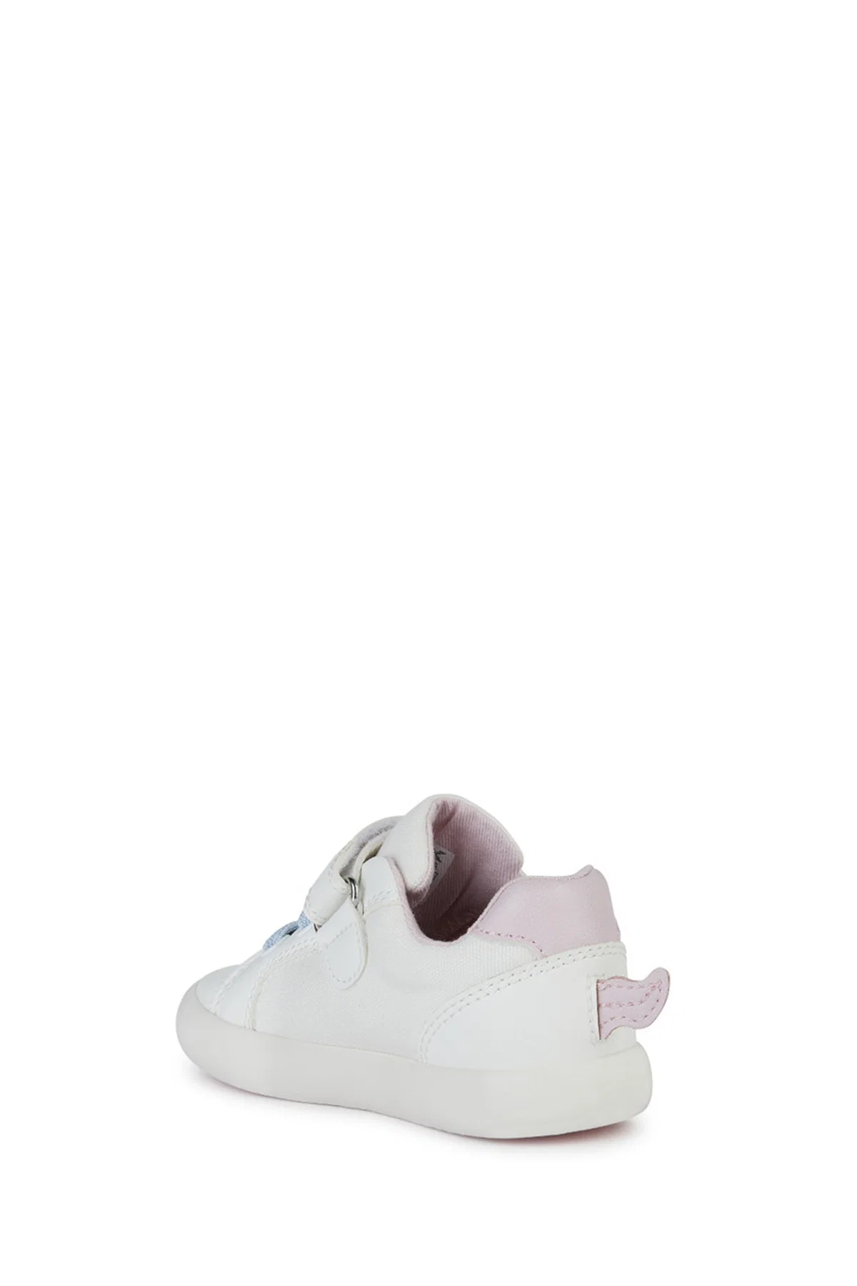 Geox Kız Bebek Beyaz Multy Bantlı Kumaş Sneaker - Image 3