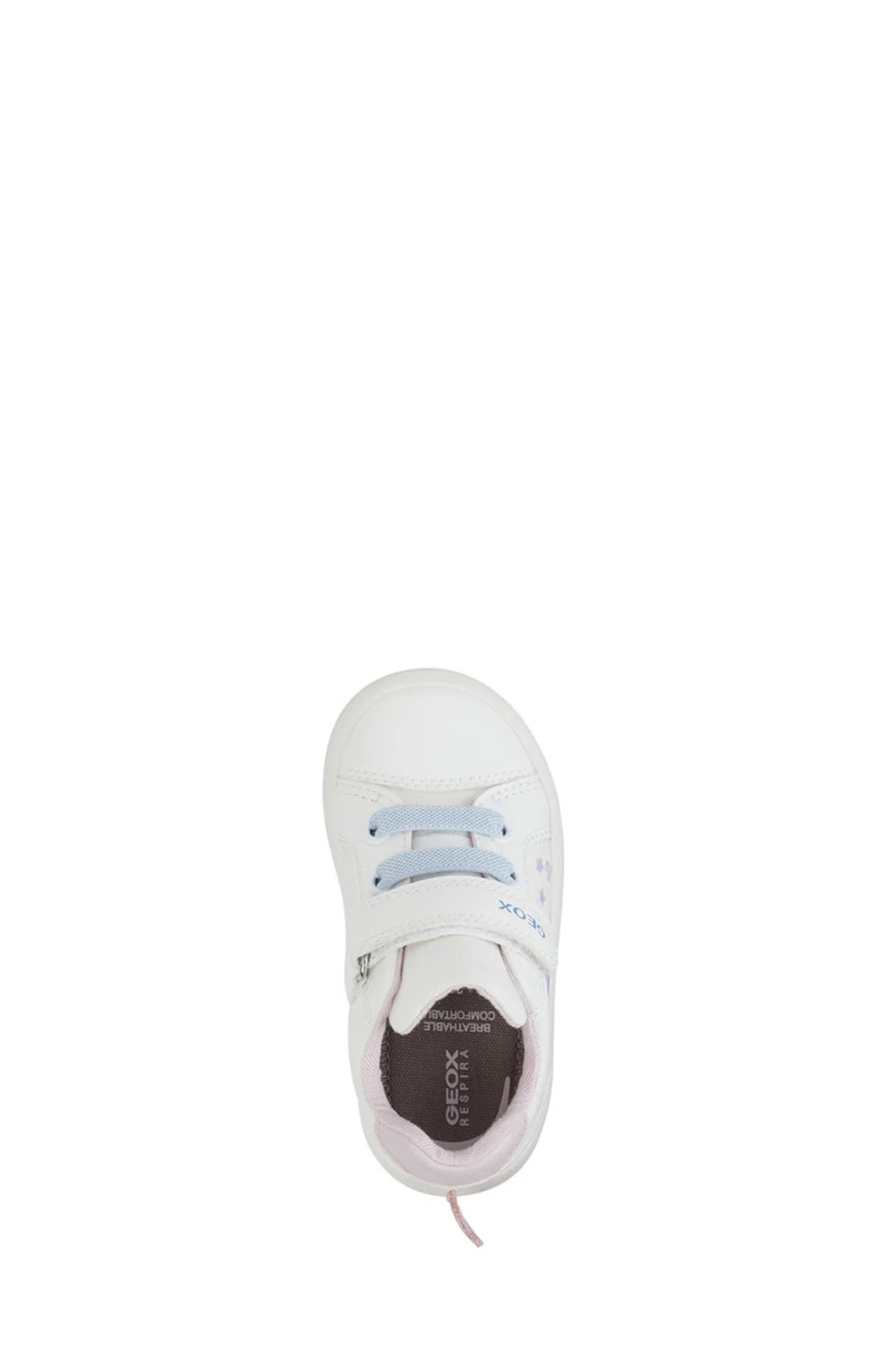 Geox Kız Bebek Beyaz Multy Bantlı Kumaş Sneaker - Image 5