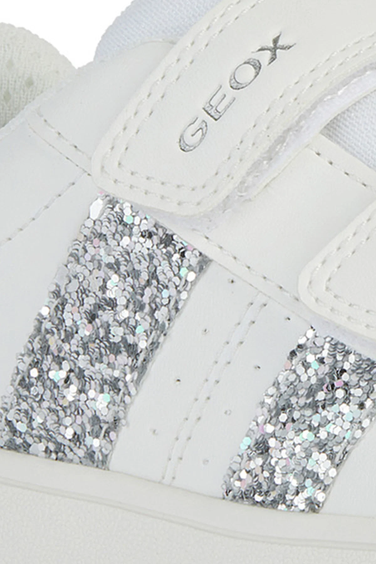 Geox Kız Çocuk Beyaz Eclyper Girl Simli Sneaker - Image 8