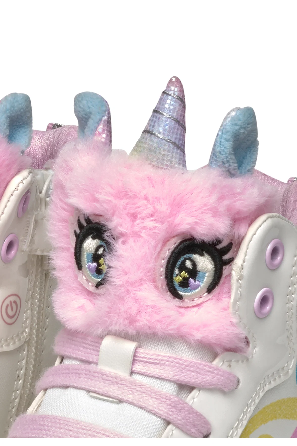Geox Kız Çocuk Beyaz Skylin Bağcıklı Desenli Bilekli Sneaker - Image 11
