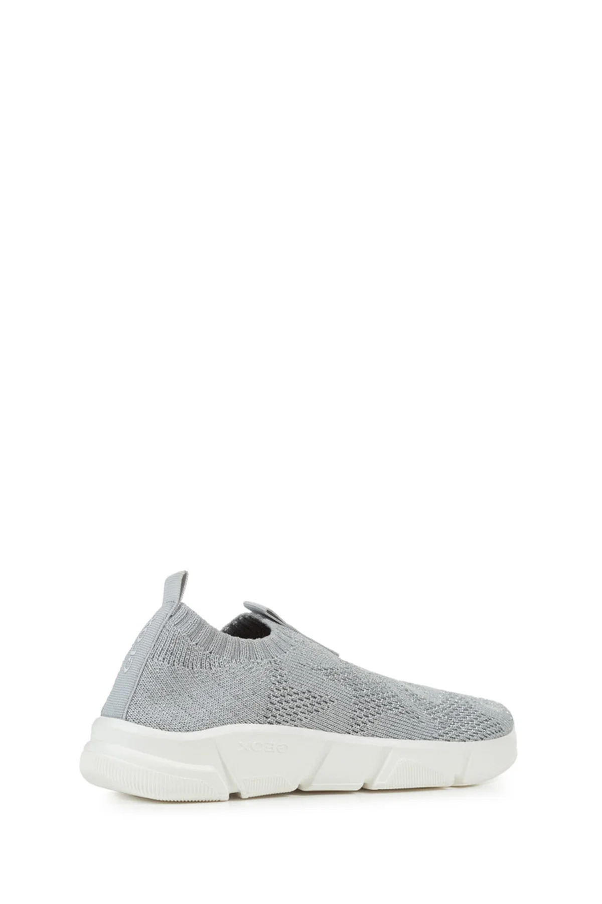 Geox Kız Çocuk Gri J Aril G. E - Shiny Knitt. Text Kumaş Sneaker - Image 4