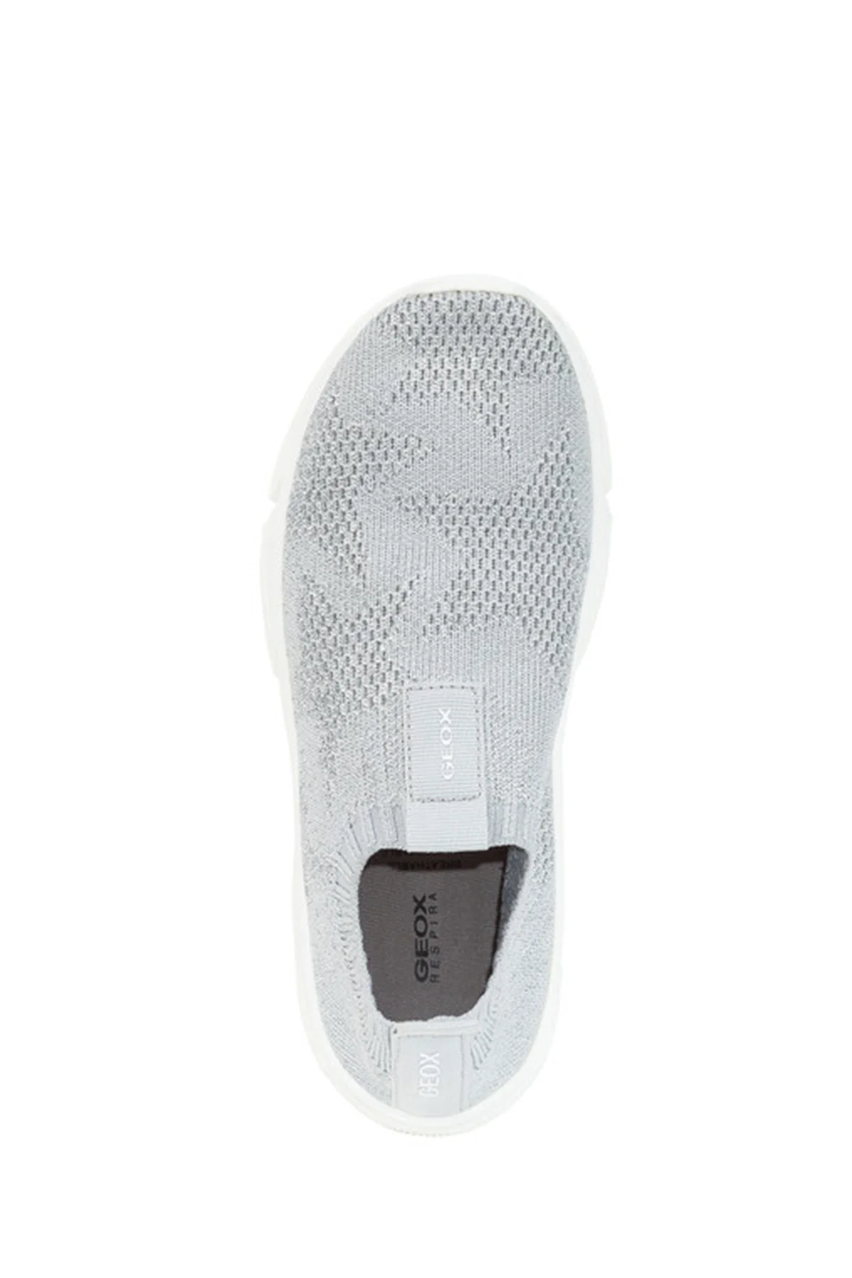 Geox Kız Çocuk Gri J Aril G. E - Shiny Knitt. Text Kumaş Sneaker - Image 5
