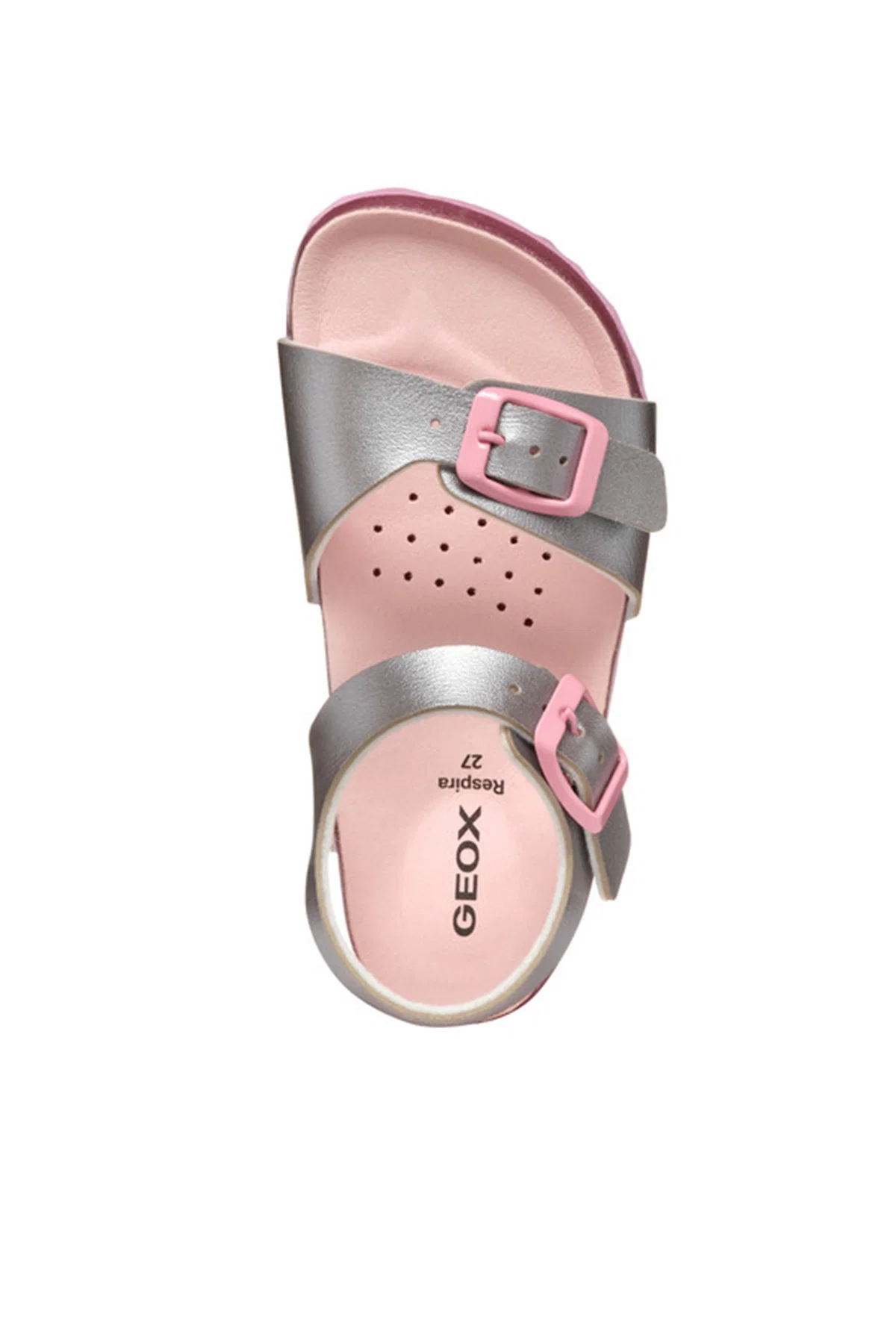 Geox Kız Çocuk Gümüş Adriel Simli Sandalet - Image 5