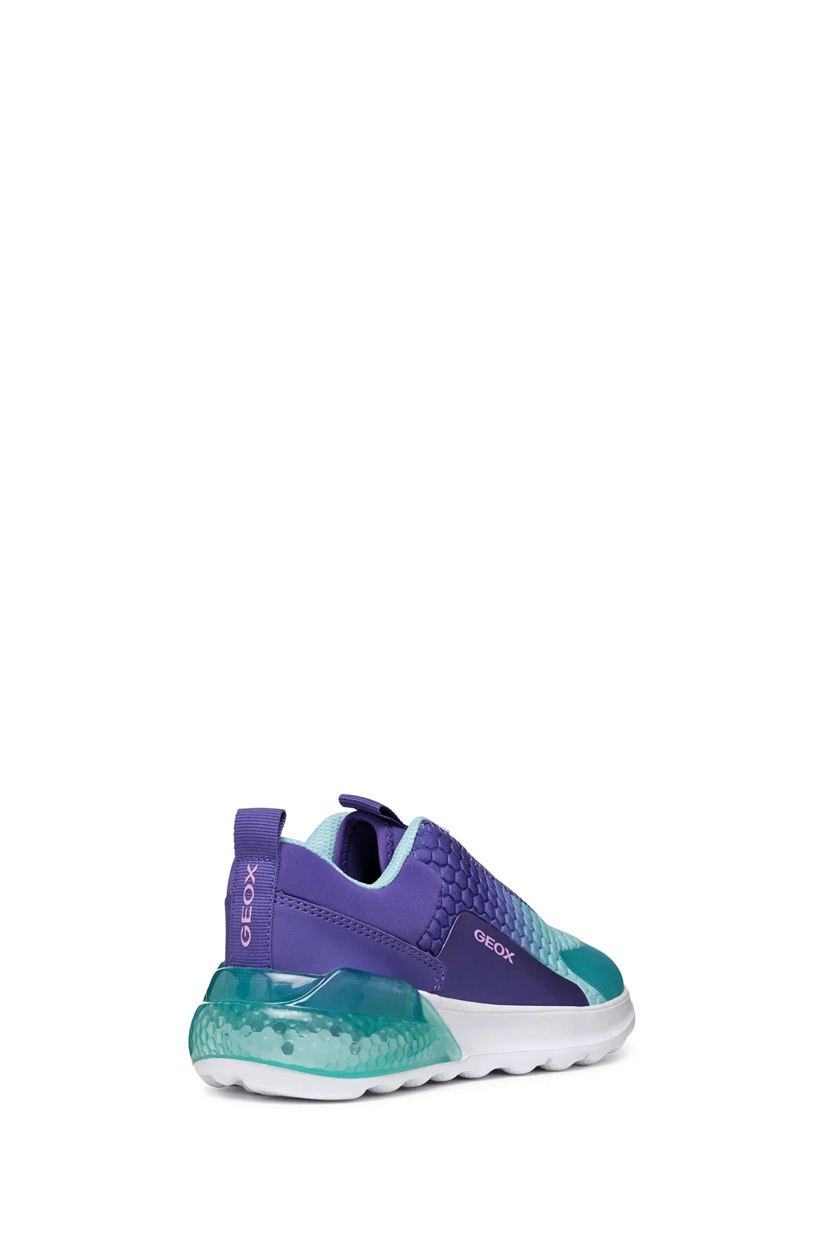 Geox Kız Çocuk Mor Activart İlluminus Işıklı Bağcıklı Sneaker - Image 4