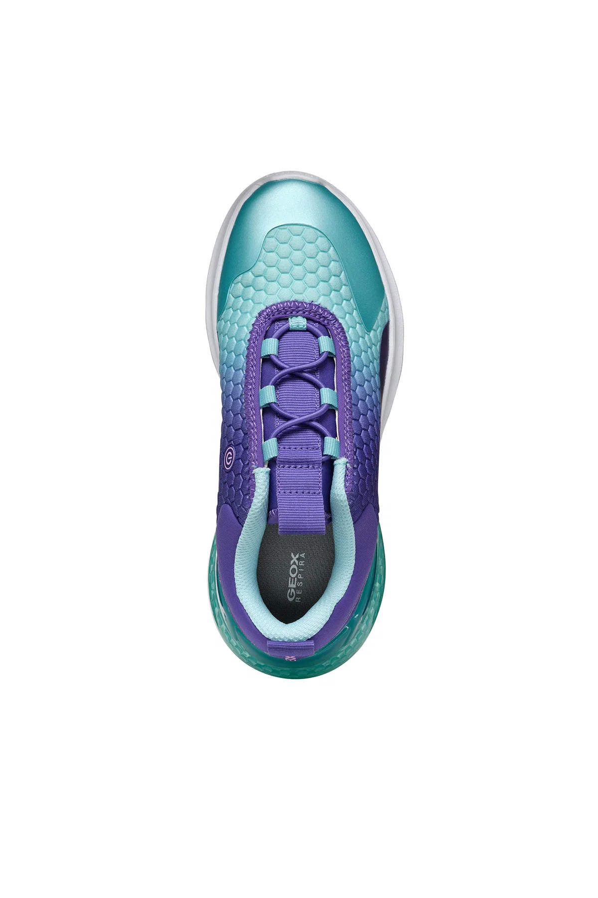 Geox Kız Çocuk Mor Activart İlluminus Işıklı Bağcıklı Sneaker - Image 5