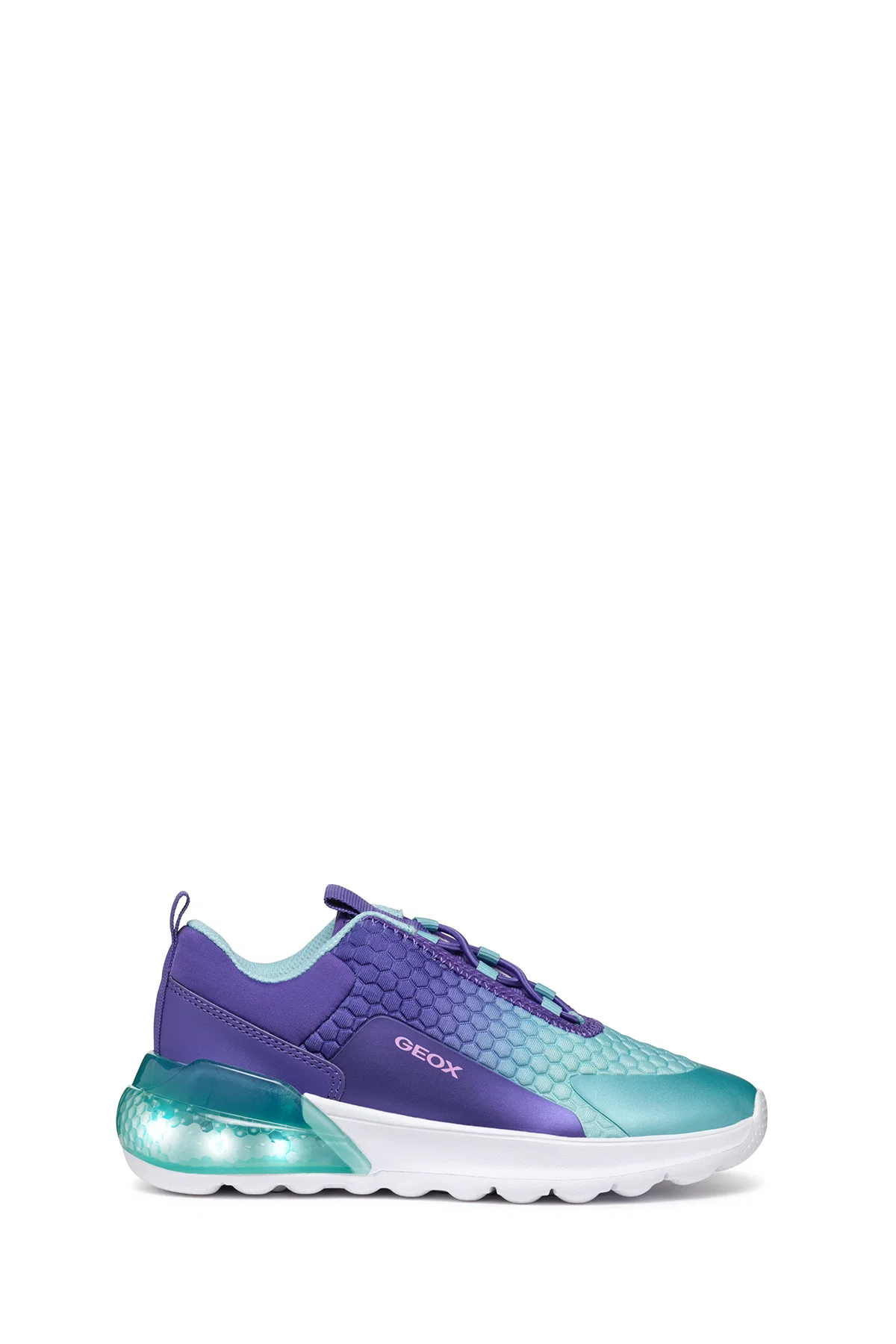 Geox Kız Çocuk Mor Activart İlluminus Işıklı Bağcıklı Sneaker - Image 7