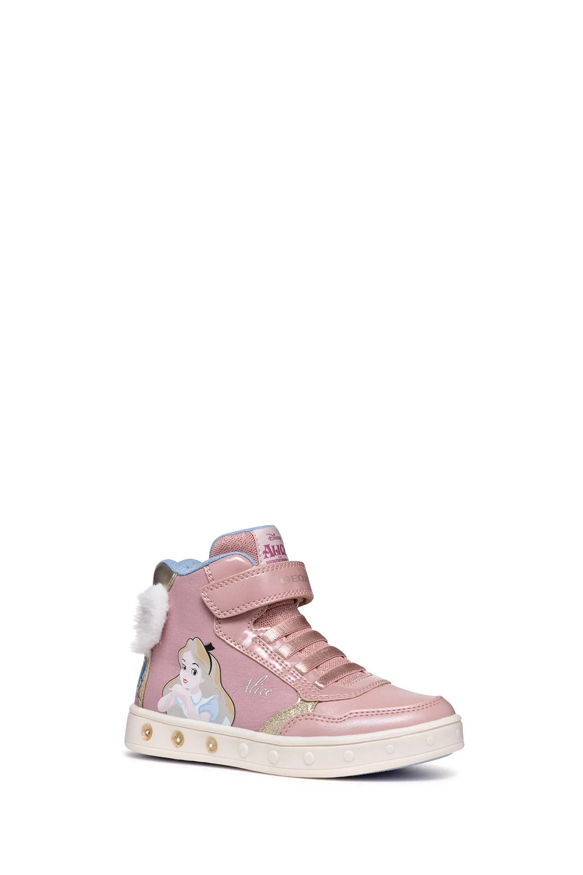Geox Kız Çocuk Pembe Skylin Bantlı Desenli Bilekli Sneaker - Image 5