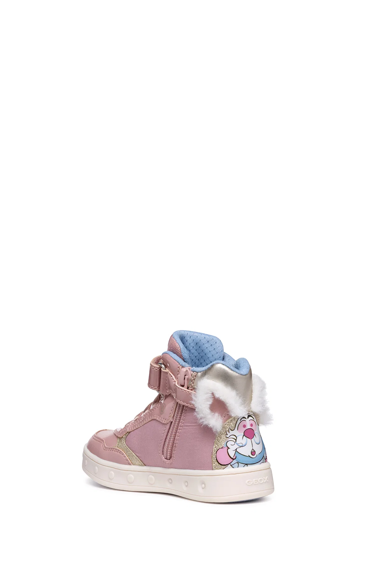 Geox Kız Çocuk Pembe Skylin Bantlı Desenli Bilekli Sneaker - Image 6