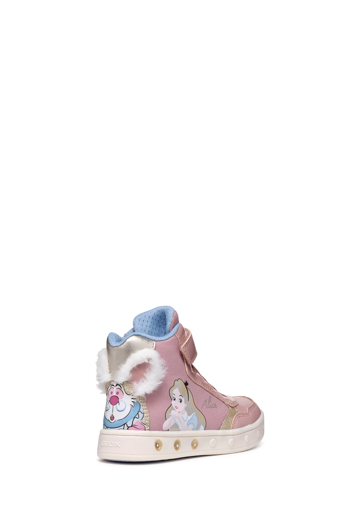 Geox Kız Çocuk Pembe Skylin Bantlı Desenli Bilekli Sneaker - Image 7