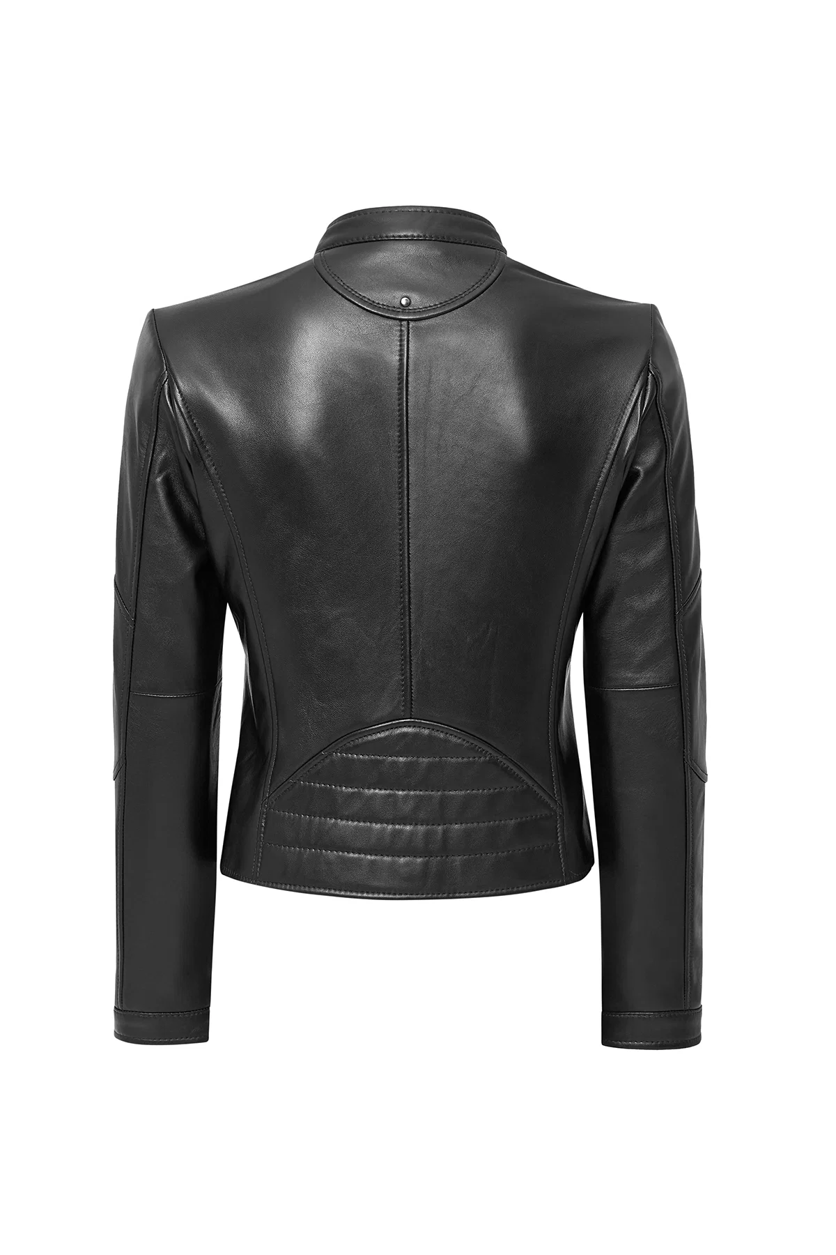 Glam Kadın Siyah Kısa Deri Ceket - Image 2