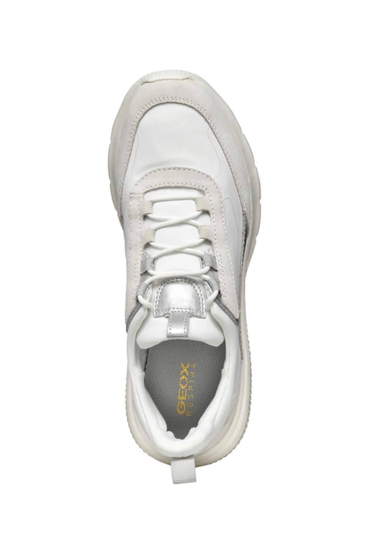 Goex Kadın Beyaz Spherica Bağcıklı Kumaş Sneaker - Image 5