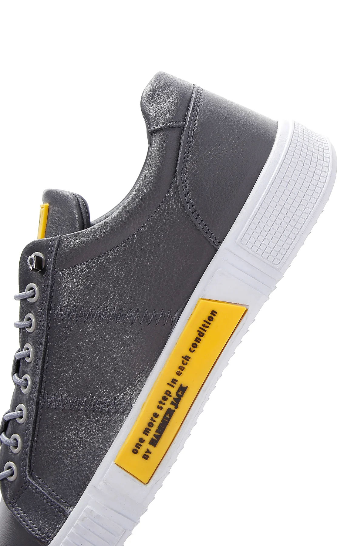 Hammer Jack Erkek Grı Toscana Deri Sneaker - Image 7