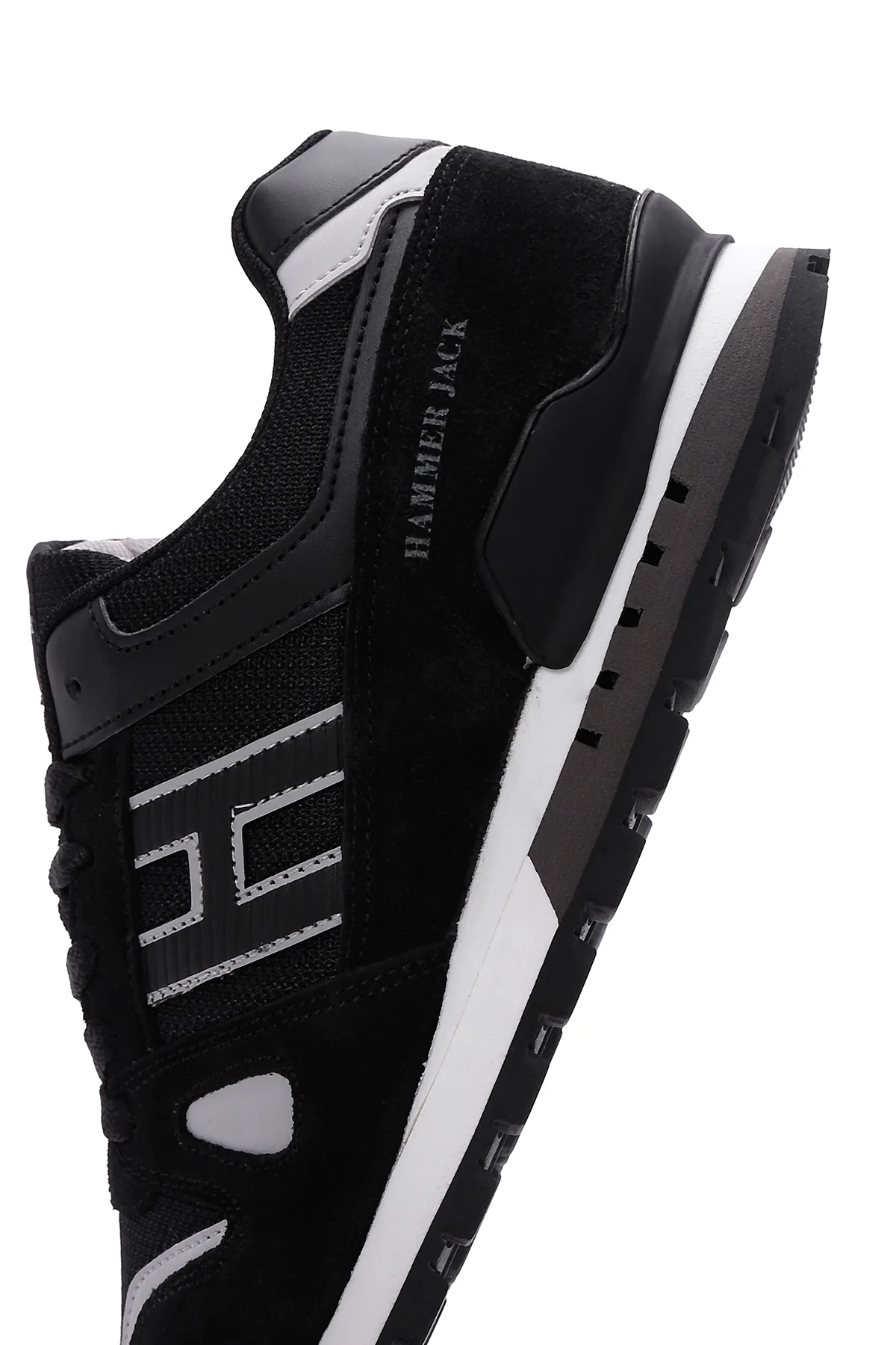 Hammer Jack Erkek Siyah Deri Sneaker - Image 7