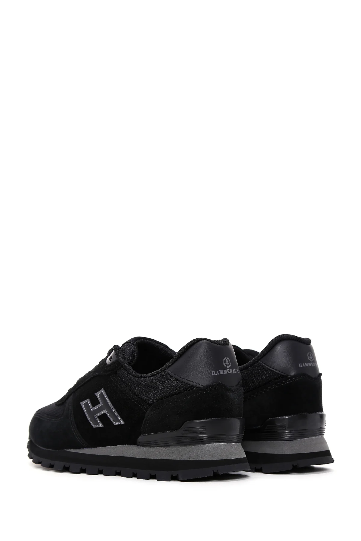 Hammer Jack Kadın Siyah-Füme Nubuk Deri Peru G Sneaker - Image 5