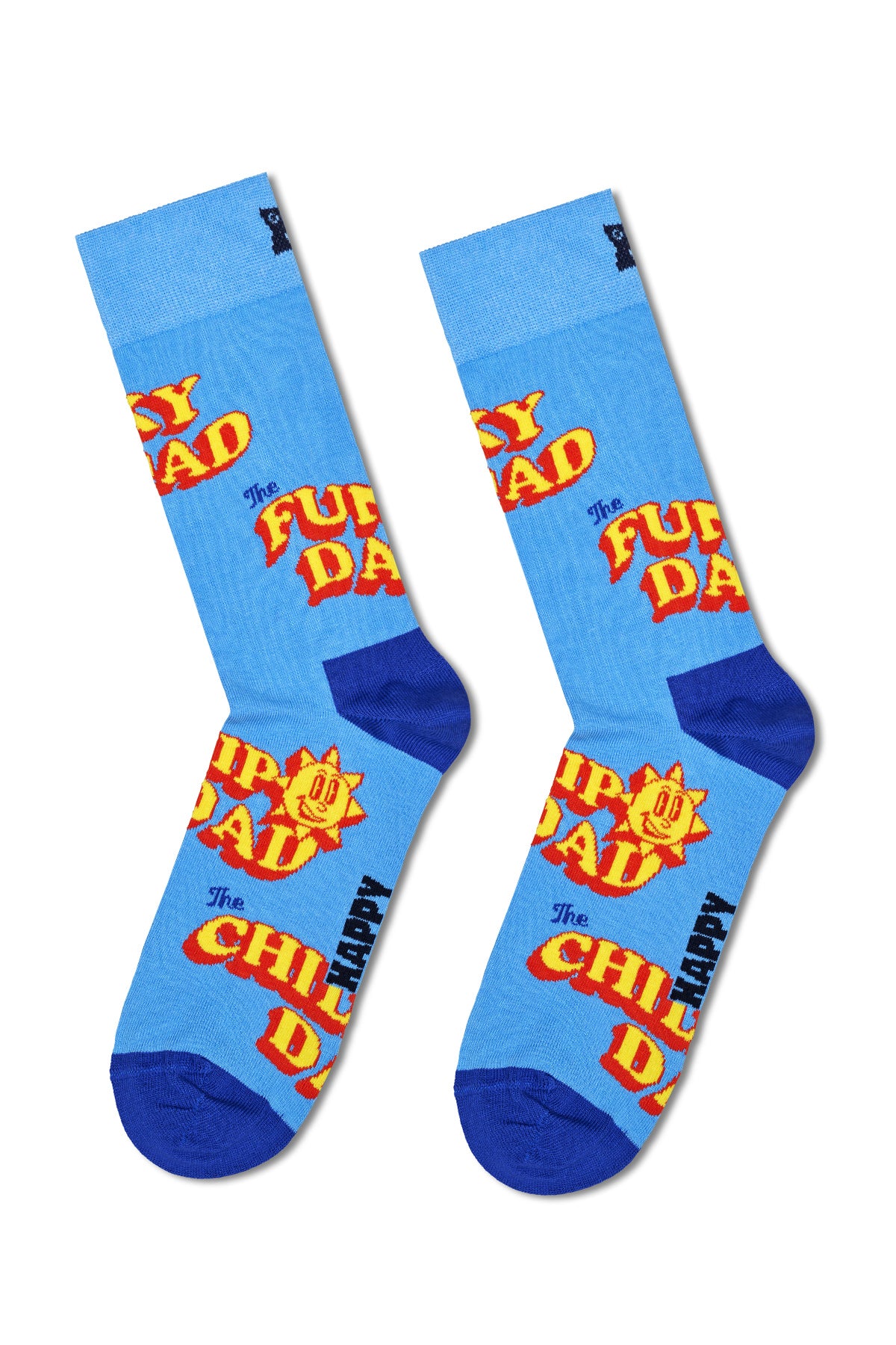 Happy Socks Erkek Çok Renkli Süper Baba Temalı 3’lü Pamuklu Çorap Seti - Image 4