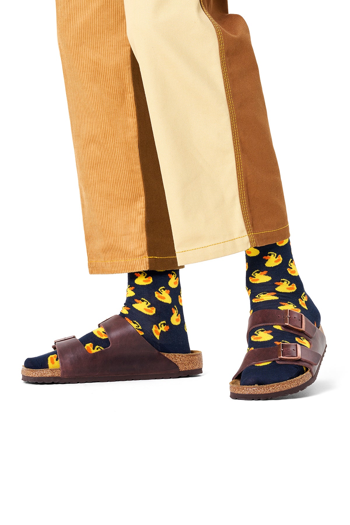 Happy Socks Erkek Lacivert Ördek Desenli Pamuklu Çorap - Image 4