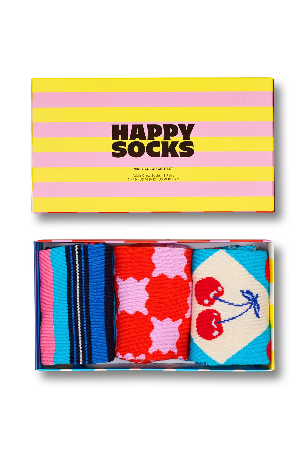 Happy Socks Kadın Çok Renkli Desenli Pamuklu 3’lü Çorap Seti - Image 5