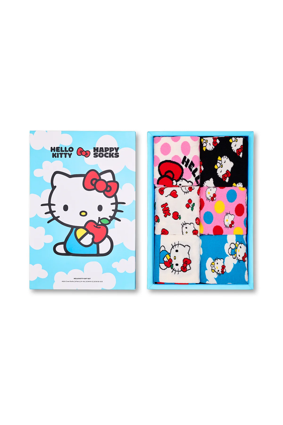 Happy Socks Kadın Çok Renkli Hello Kitty Temalı 6'lı Çorap Seti - Image 9