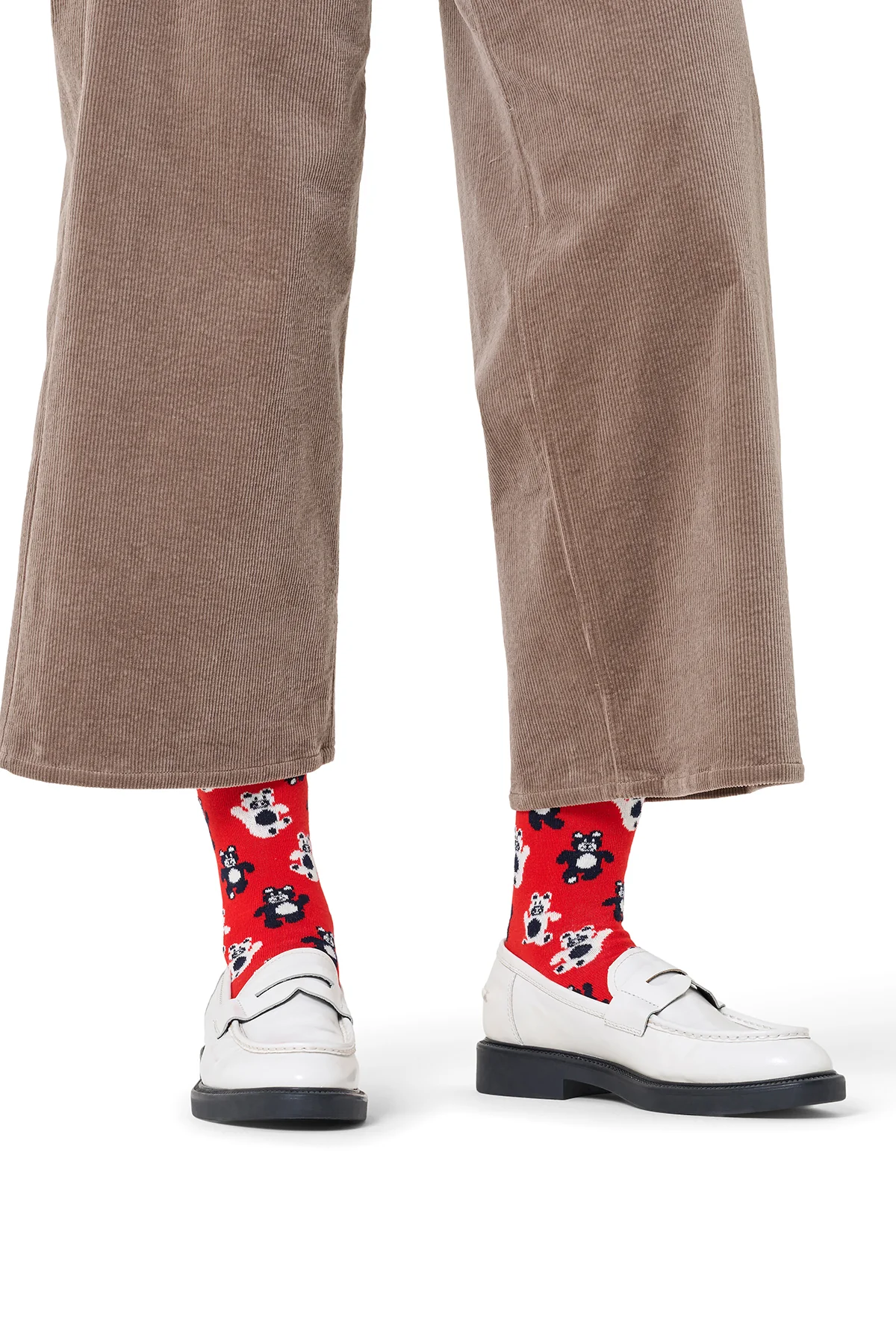 Happy Socks Kadın Kırmızı Desenli Pamuklu Çorap - Image 2