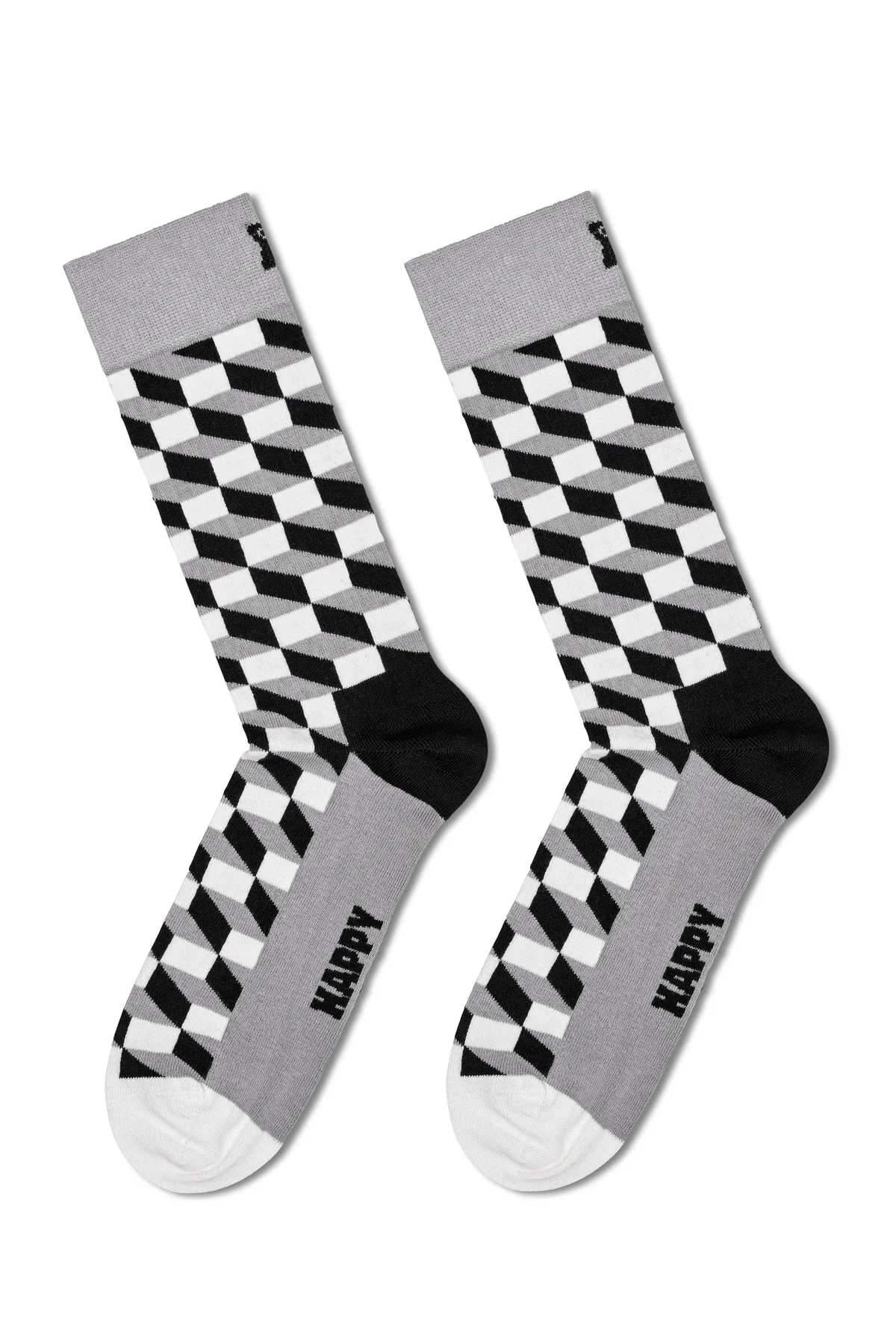 Happy Socks Kadın Siyah Klasik 4’lü Pamuklu Çorap Seti - Image 4