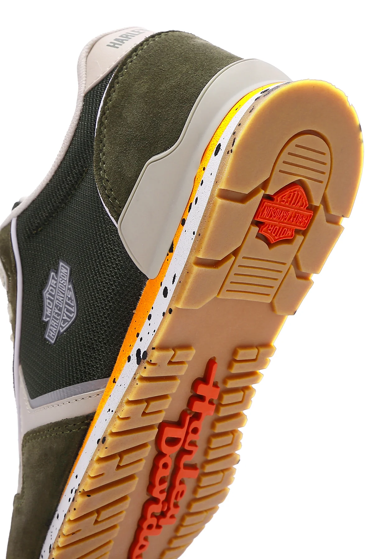 Harley Davidson Erkek Chevelle Haki Süet Detaylı Sneaker - Image 8