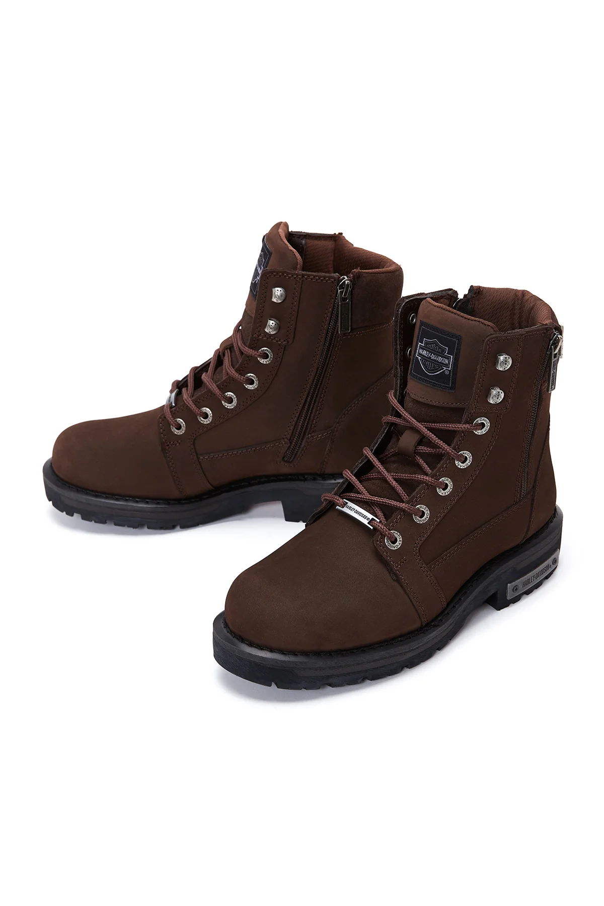 Harley Davidson Erkek Koyu Kahve Nogales Nubuk Deri Bot - Image 3