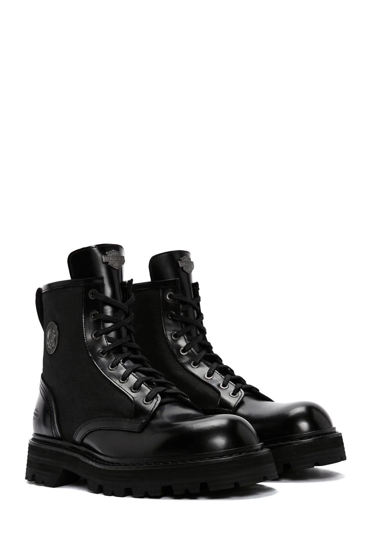 Harley Davidson Erkek Siyah Jesus Exc Bağcıklı Deri Postal Bot - Image 4