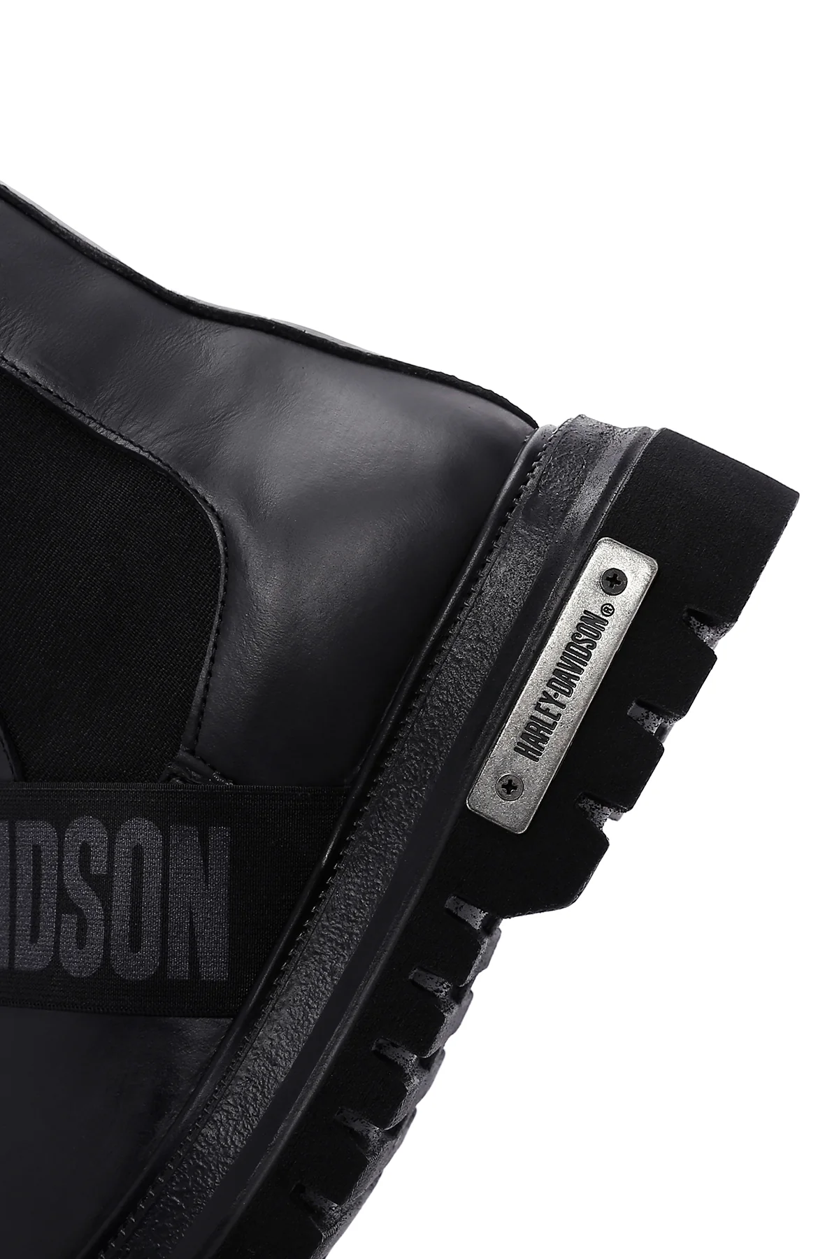 Harley Davidson Erkek Siyah Kalın Tabanlı Chelsea Bot - Image 7