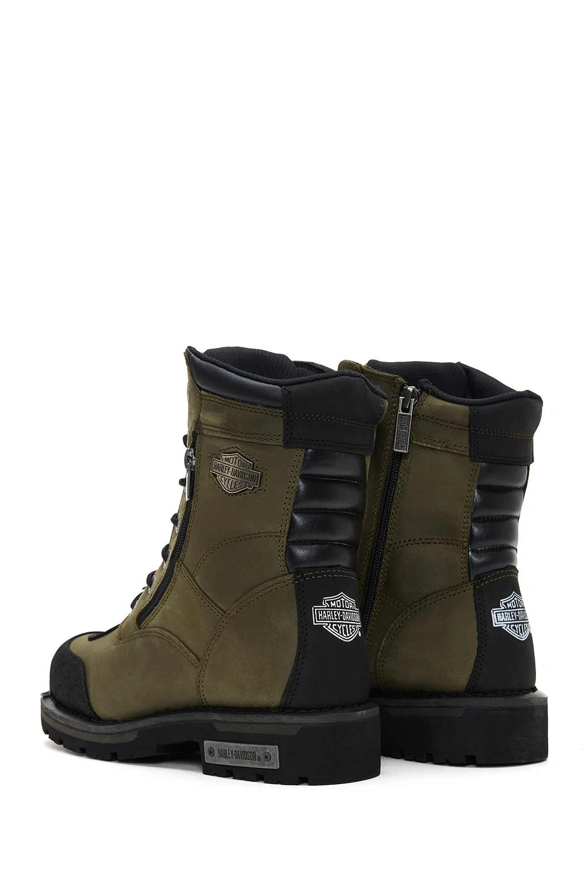 Harley Davidson Erkek Yeşil Riddick Deri Postal Bot - Image 6