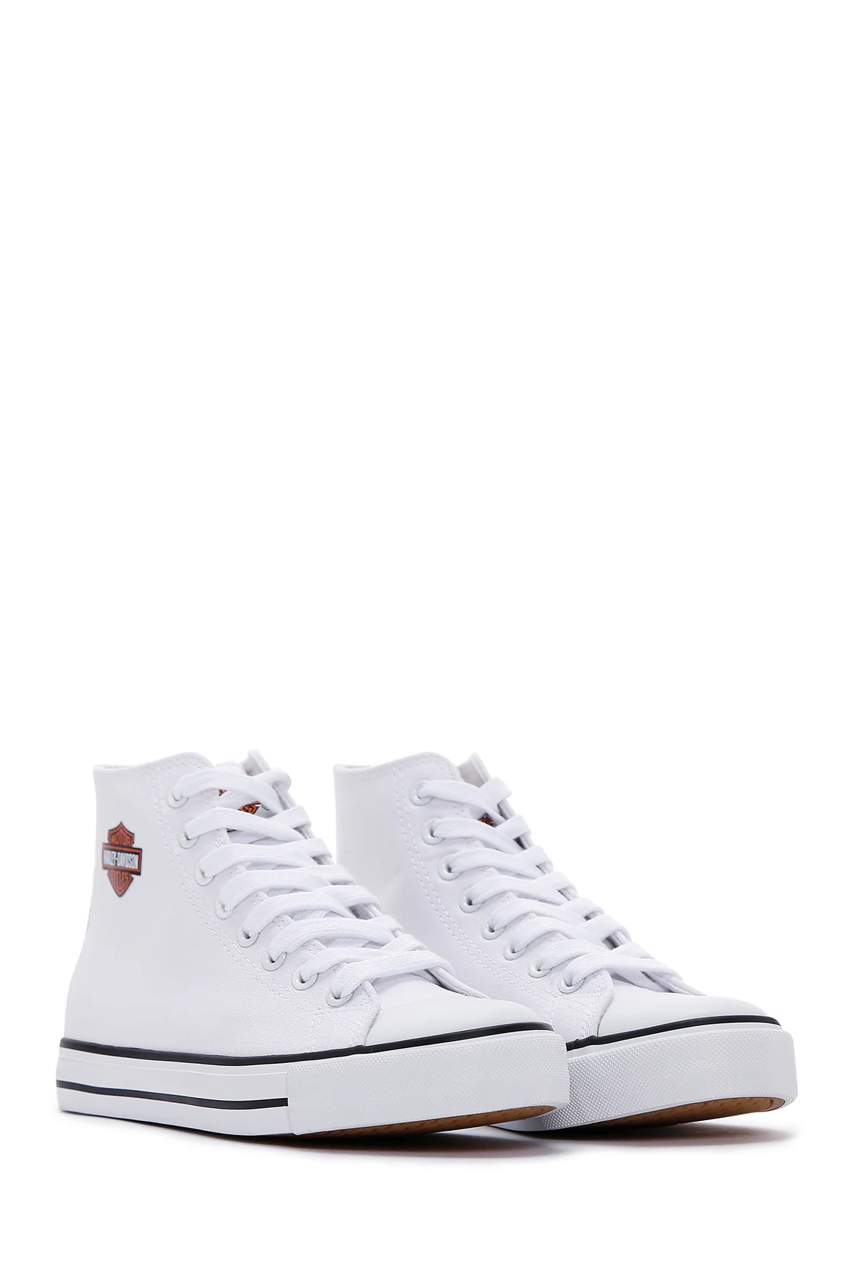 Harley Davidson Kadın Beyaz Pittsburgh Bilekli Sneaker - Image 3