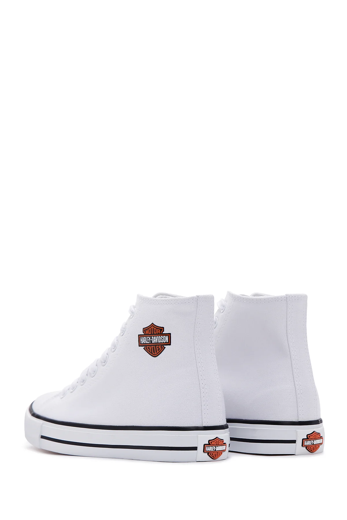 Harley Davidson Kadın Beyaz Pittsburgh Bilekli Sneaker - Image 5