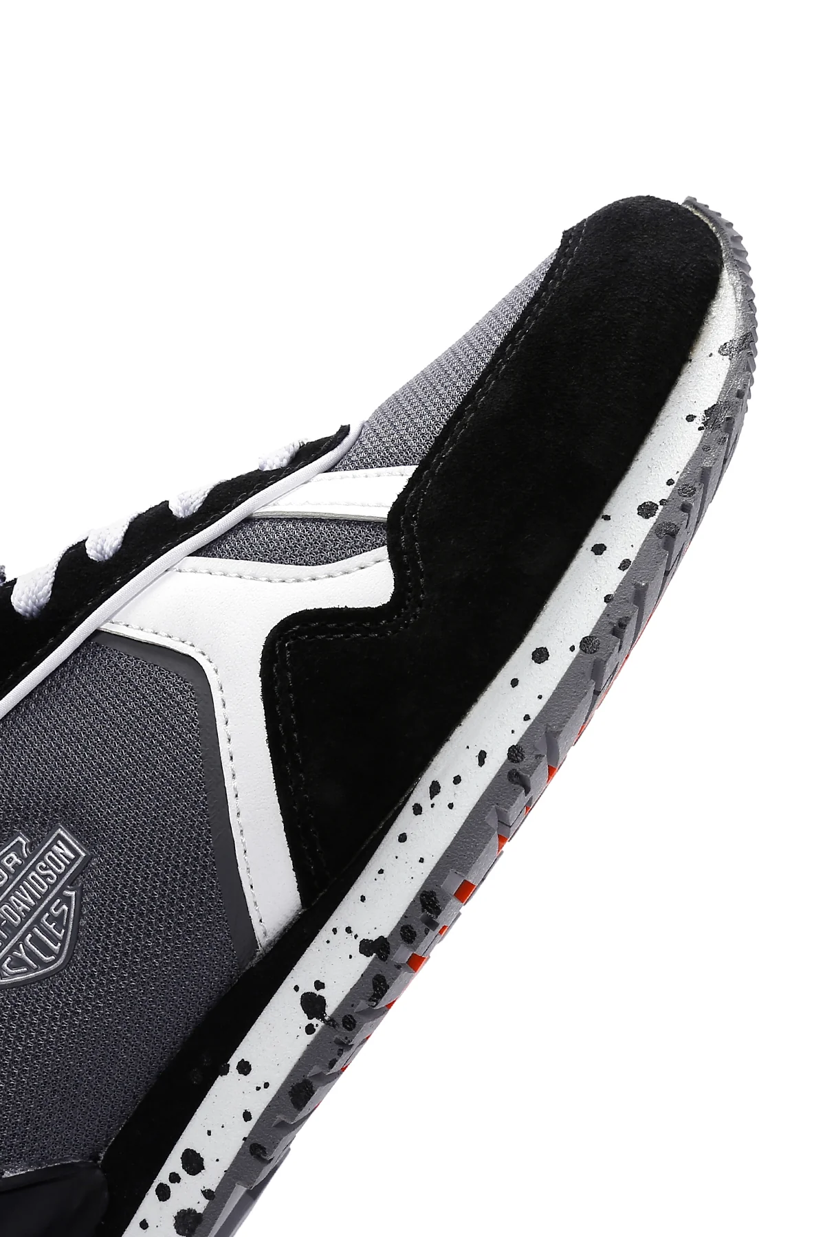 Harley Davidson Kadın Chevelle Siyah Süet Detaylı Sneaker - Image 10
