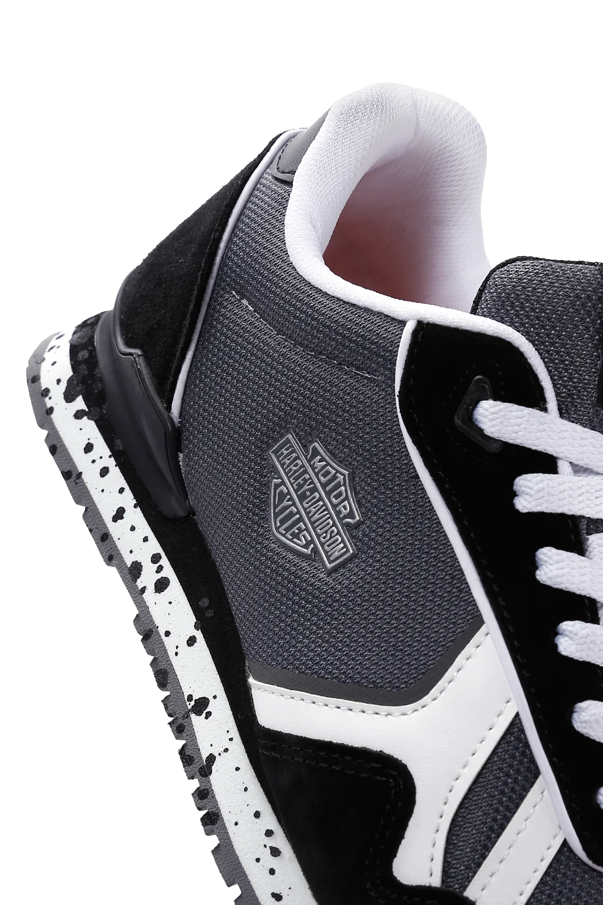 Harley Davidson Kadın Chevelle Siyah Süet Detaylı Sneaker - Image 11