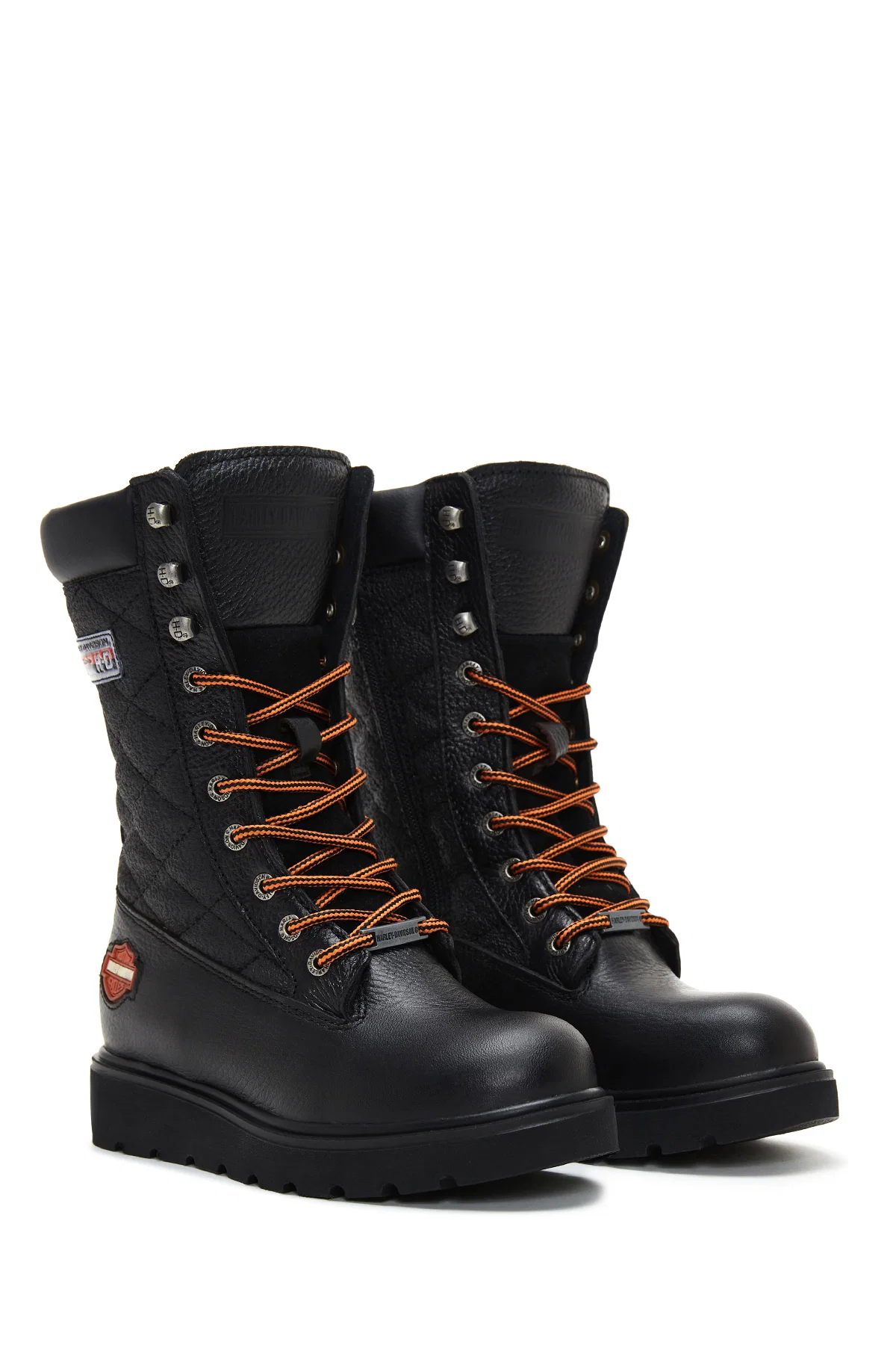 Harley Davidson Kadın Siyah Katy Deri Bot - Image 4