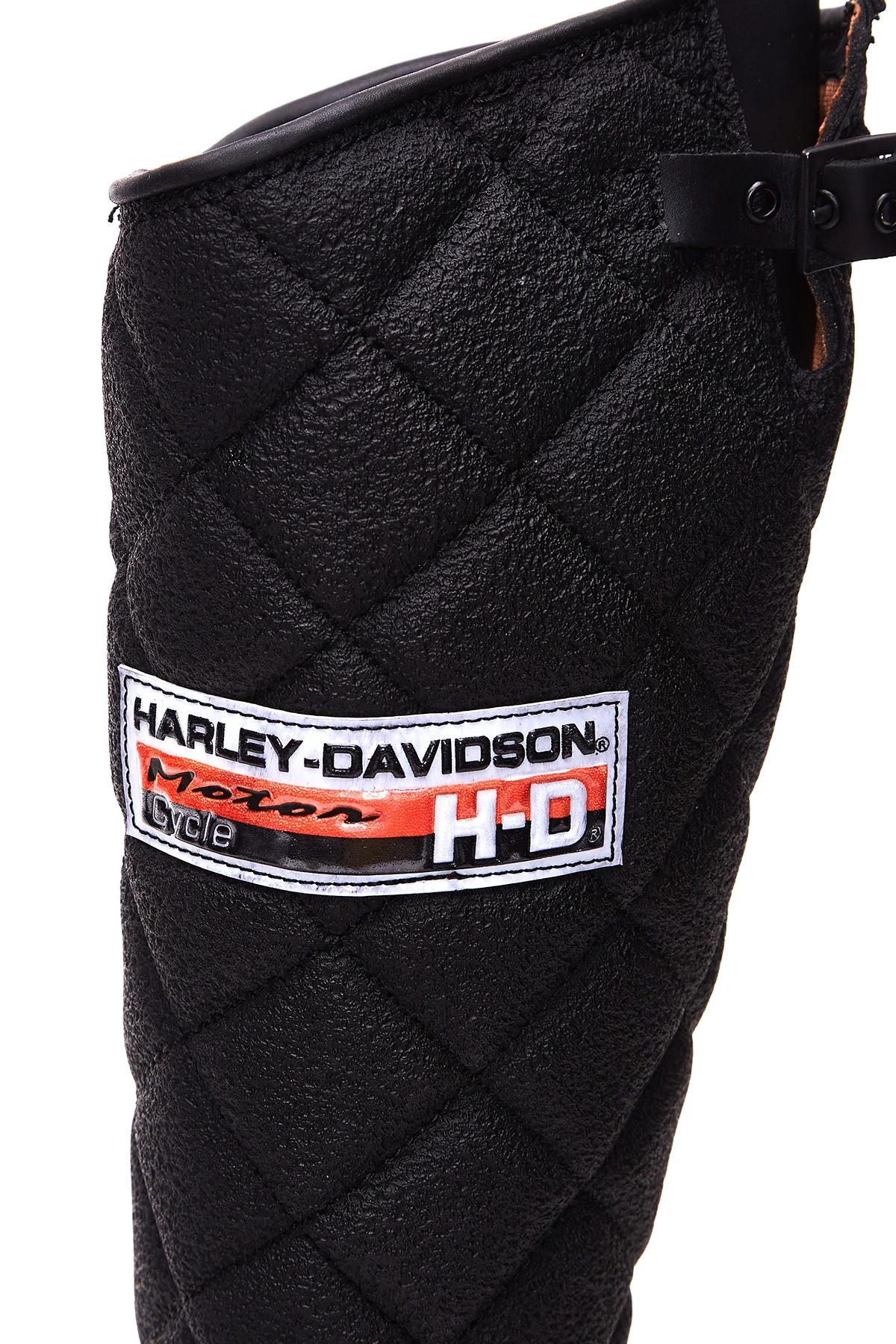 Harley Davidson Kadın Siyah Laconia Hi Fermuarlı Deri Çizme - Image 10