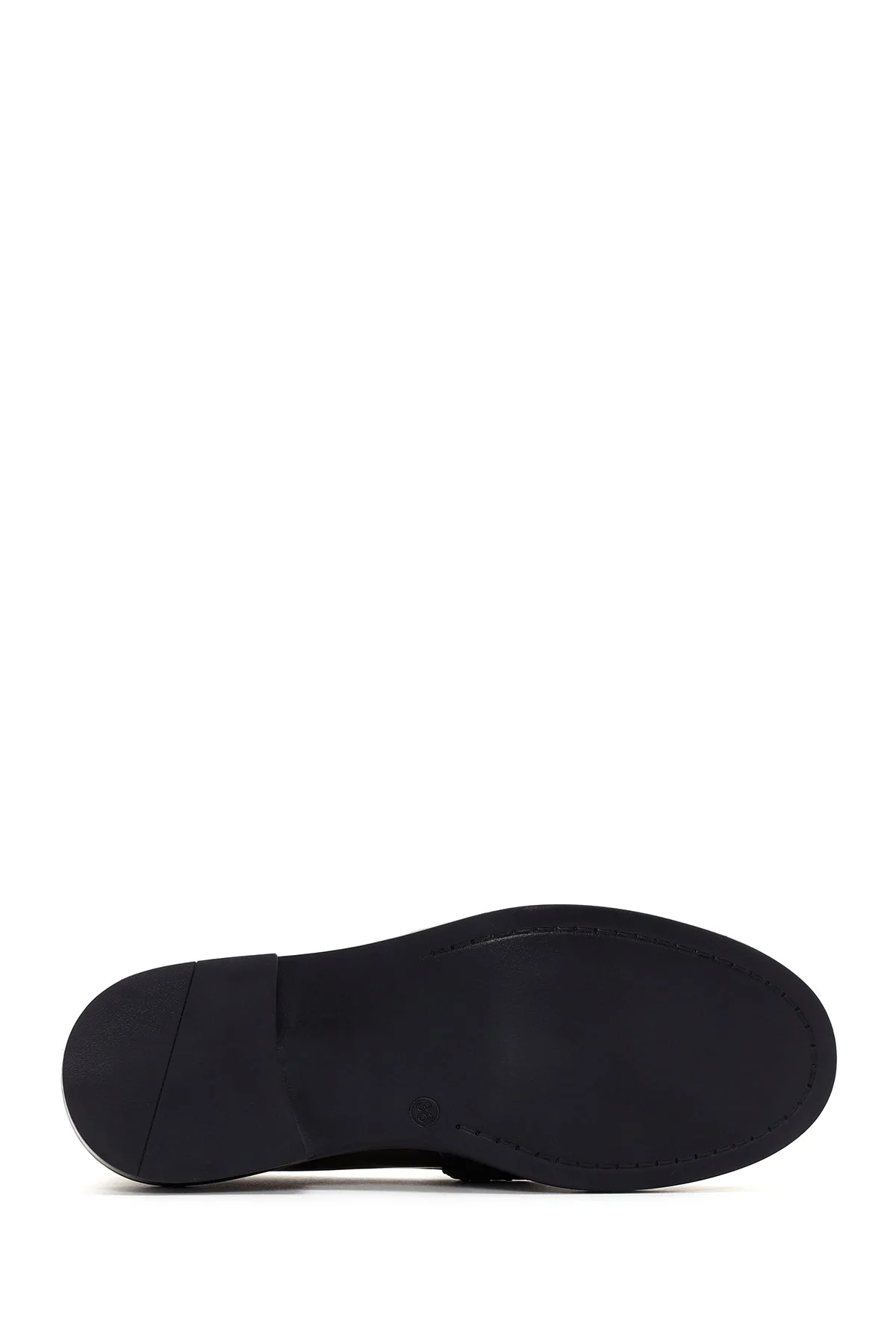 Kadın Altın Deri Casual Loafer - Image 4