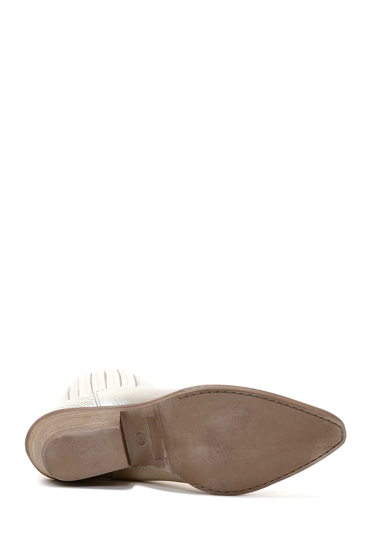 Kadın Altın Deri Topuklu Kovboy Bot - Image 4