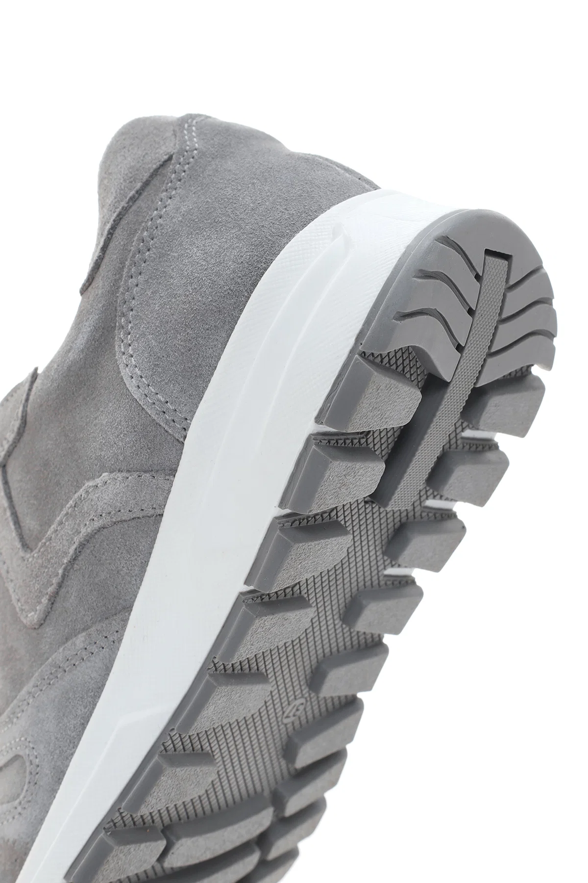 Kadın Antrasit Bağcıklı Süet Deri Sneaker - Image 8