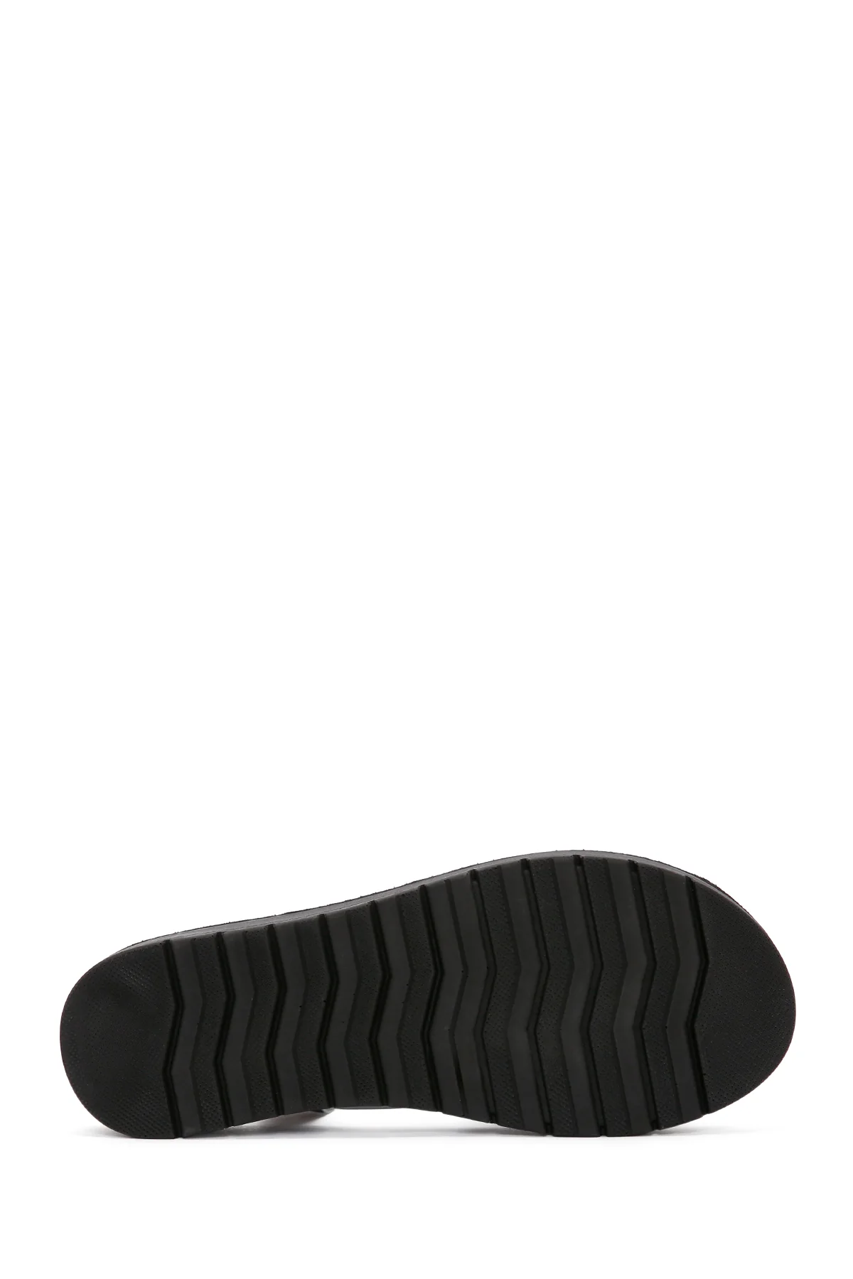Kadın Antrasit Bilekten Bantlı Metalik Sandalet - Image 4