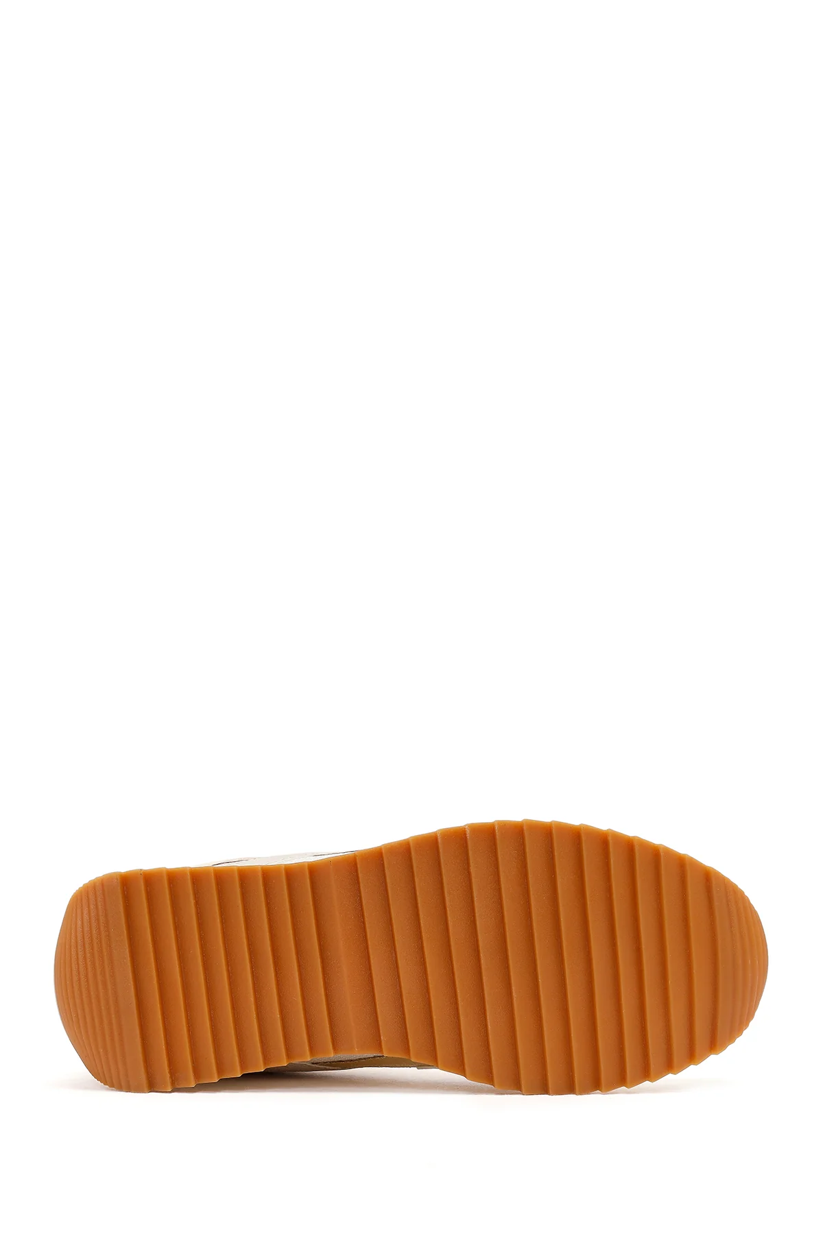 Kadın Bej Bağcıklı Sneaker - Image 5